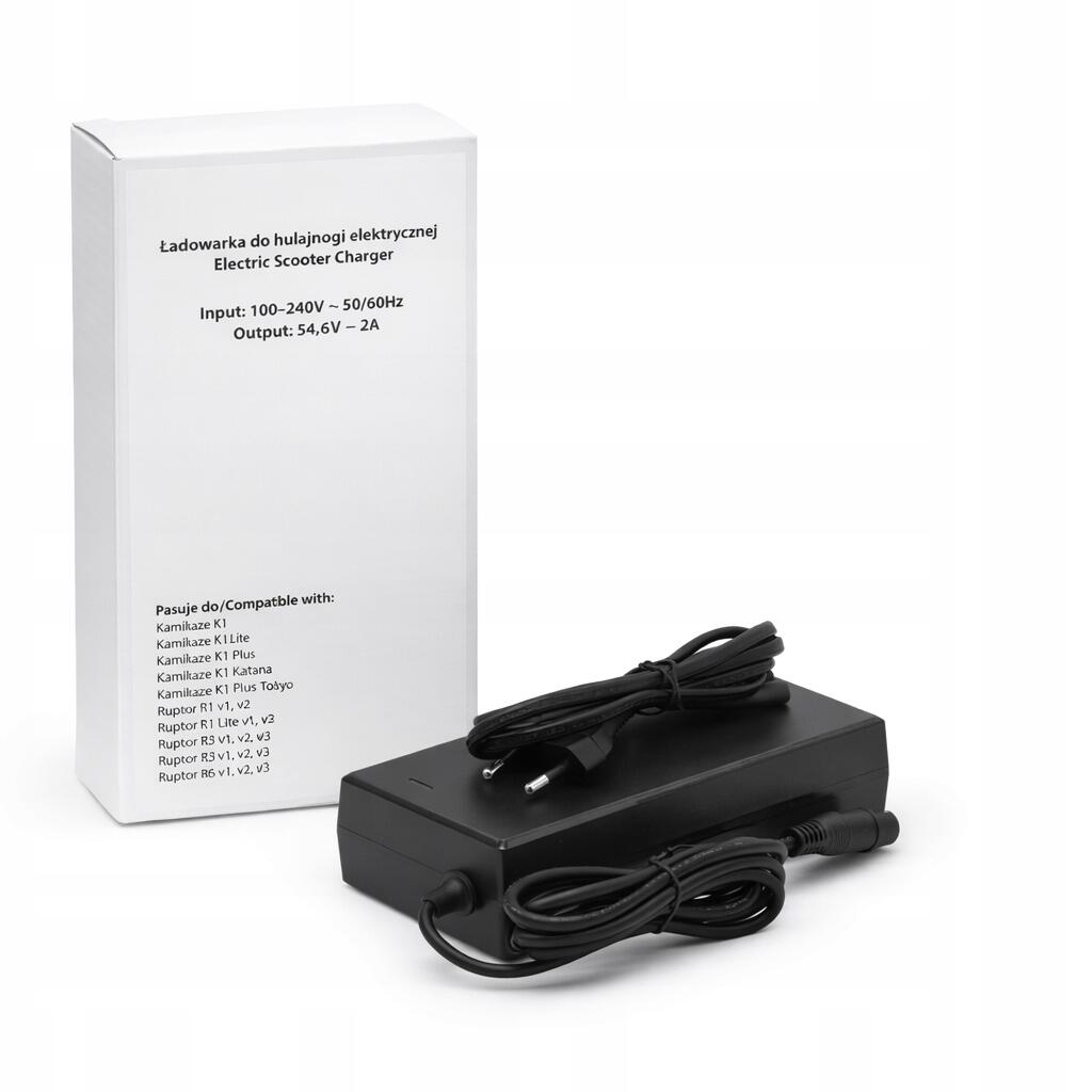 Ładowarka hulajnogi elektrycznej 54,6V 2A Kamikaze K1 / Lite / Plus /Katana