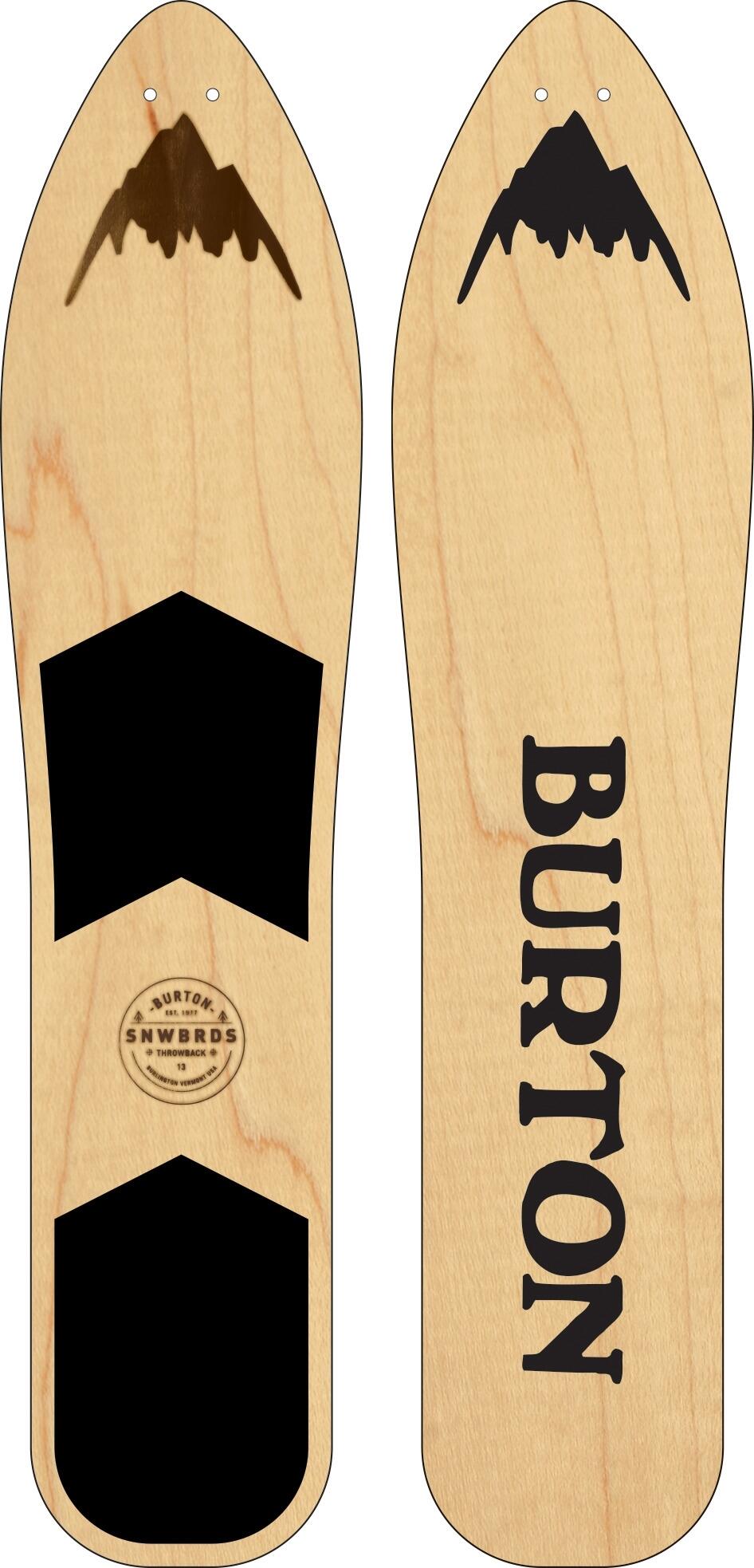 Sporty zimowe Deski Burton The Throwback Snowboard - 100cm - Brąz