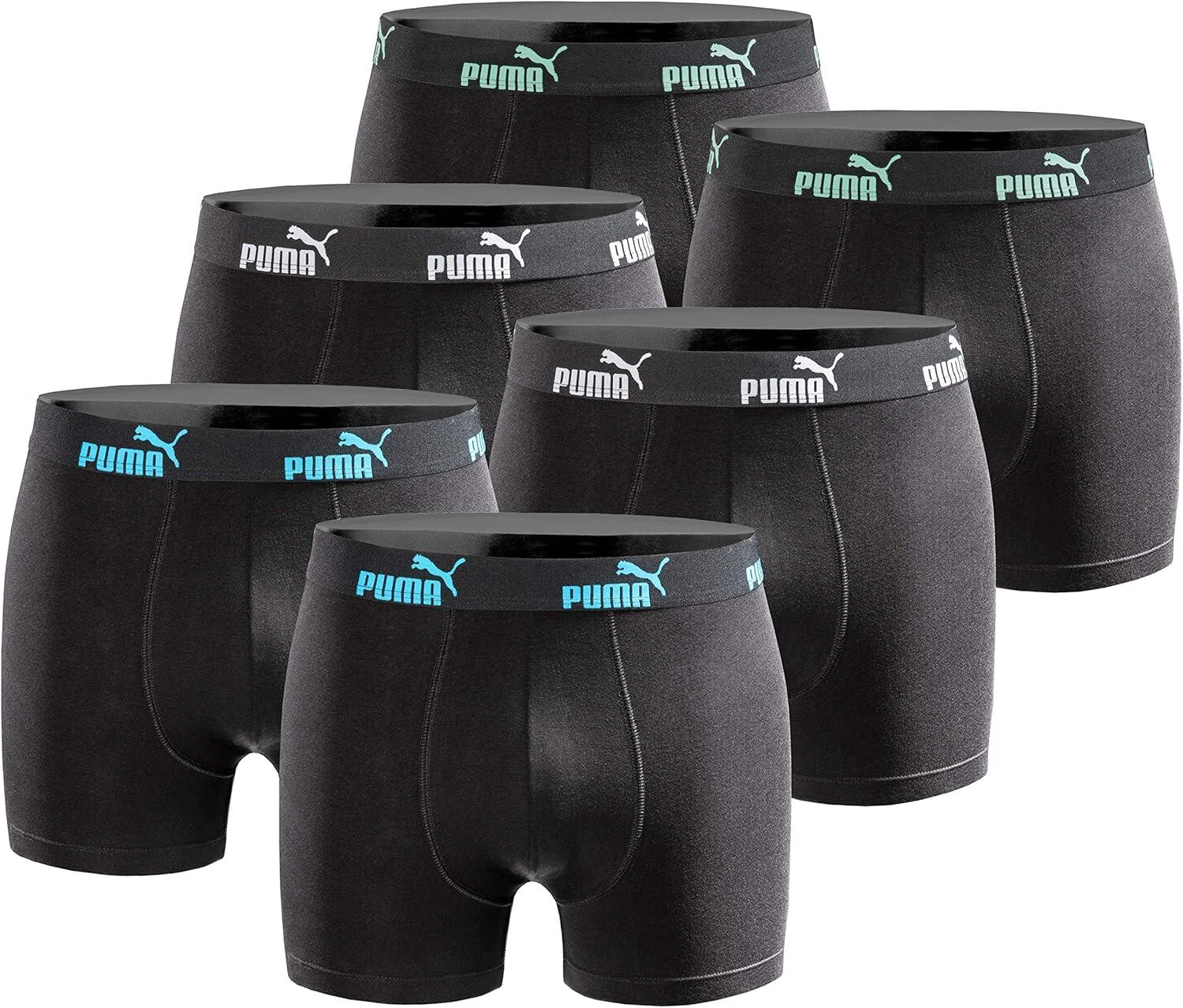 Bokserki majtki męskie Puma Boxershorts 6-pak bawełniane