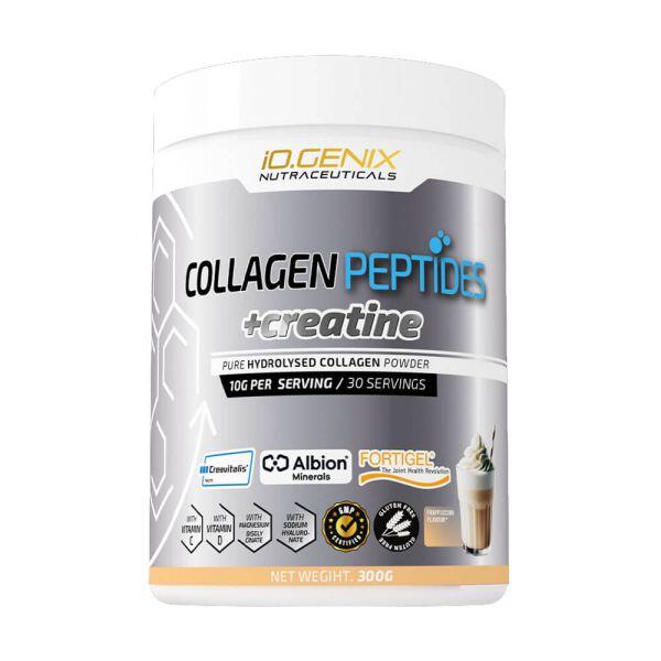 Peptydy kolagenowe z kreatyna - 300 g Cappuccino IO.Genix