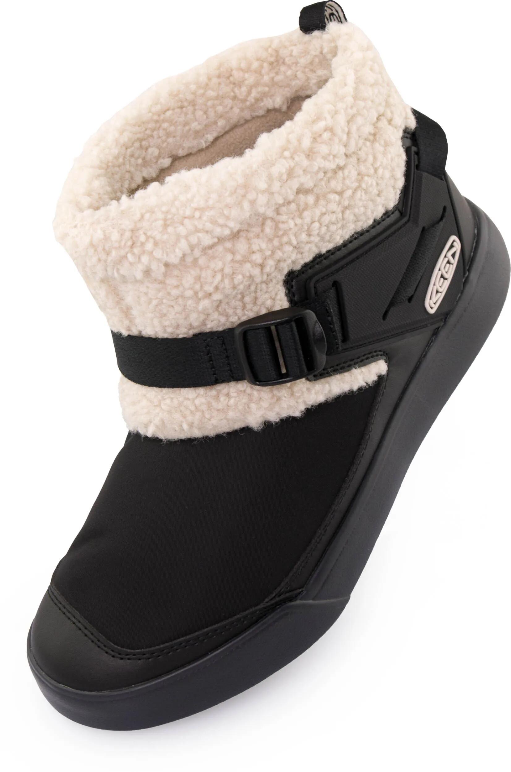 Damskie buty zimowe Keen Wmns Hoodromeo Mini Black/birch Black/beige