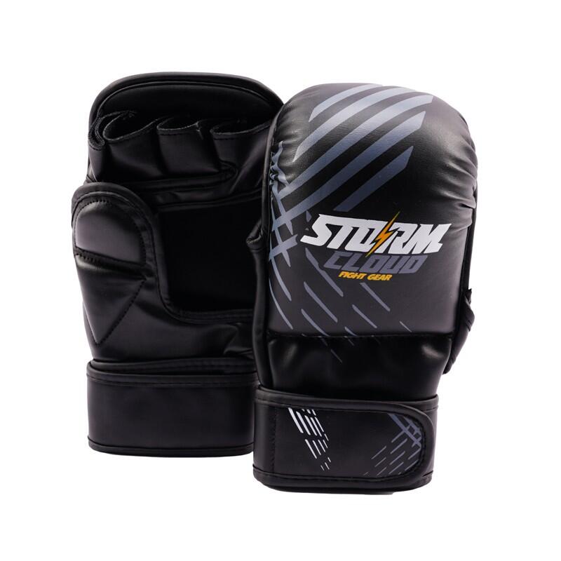 Rękawice Sparingowe do MMA StormCloud Lynx Czarno-Szare 7oz