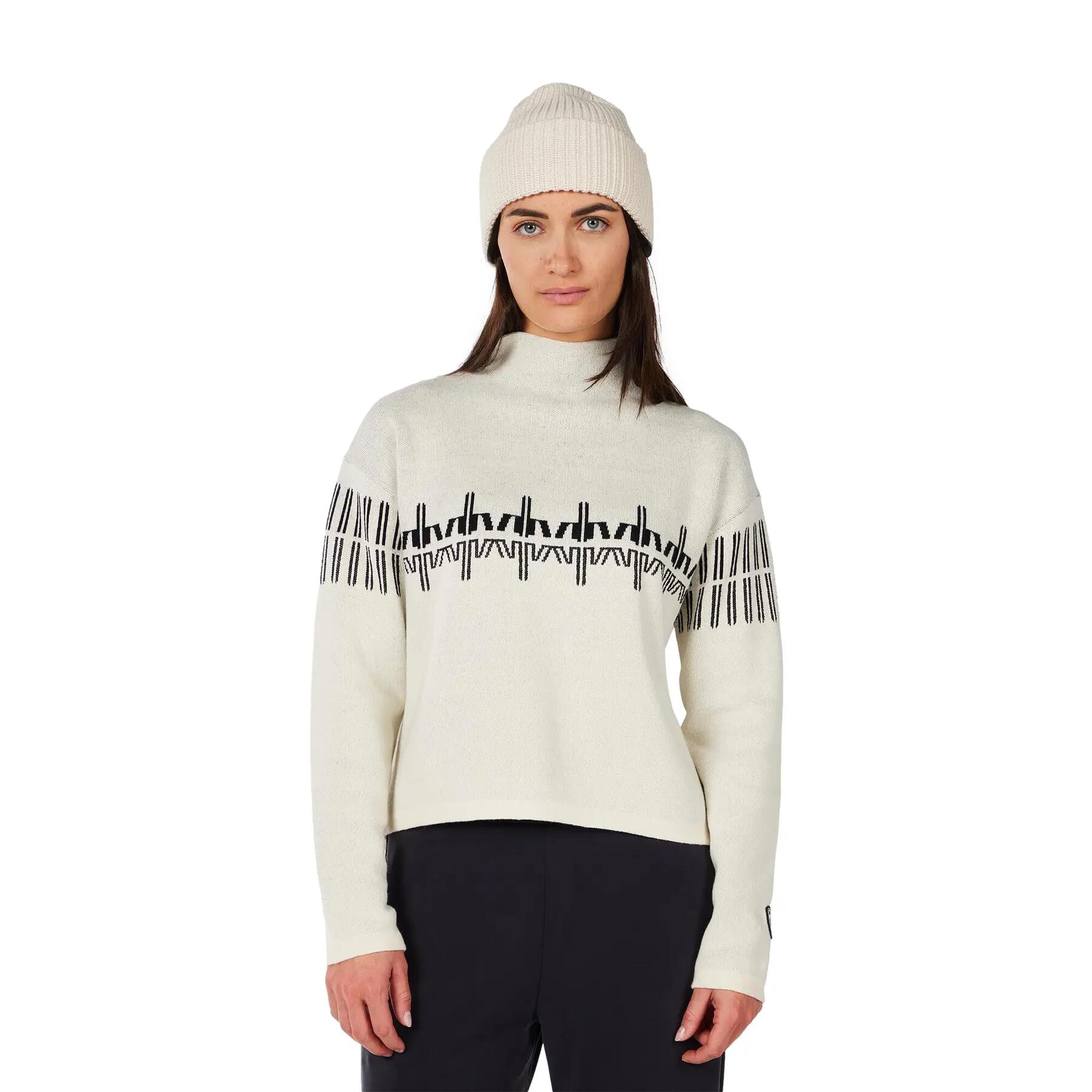 Sweter golf z wzorem dla kobiet Rossignol