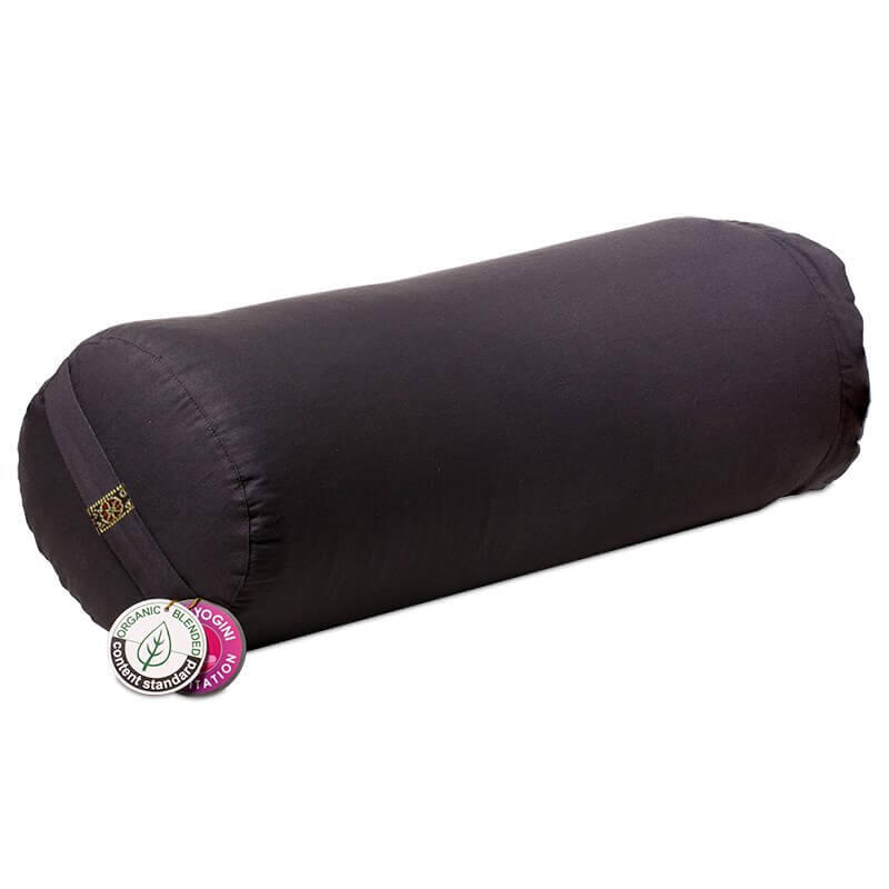 Bolster/Wałek do jogi z bawełny organicznej - antracyt