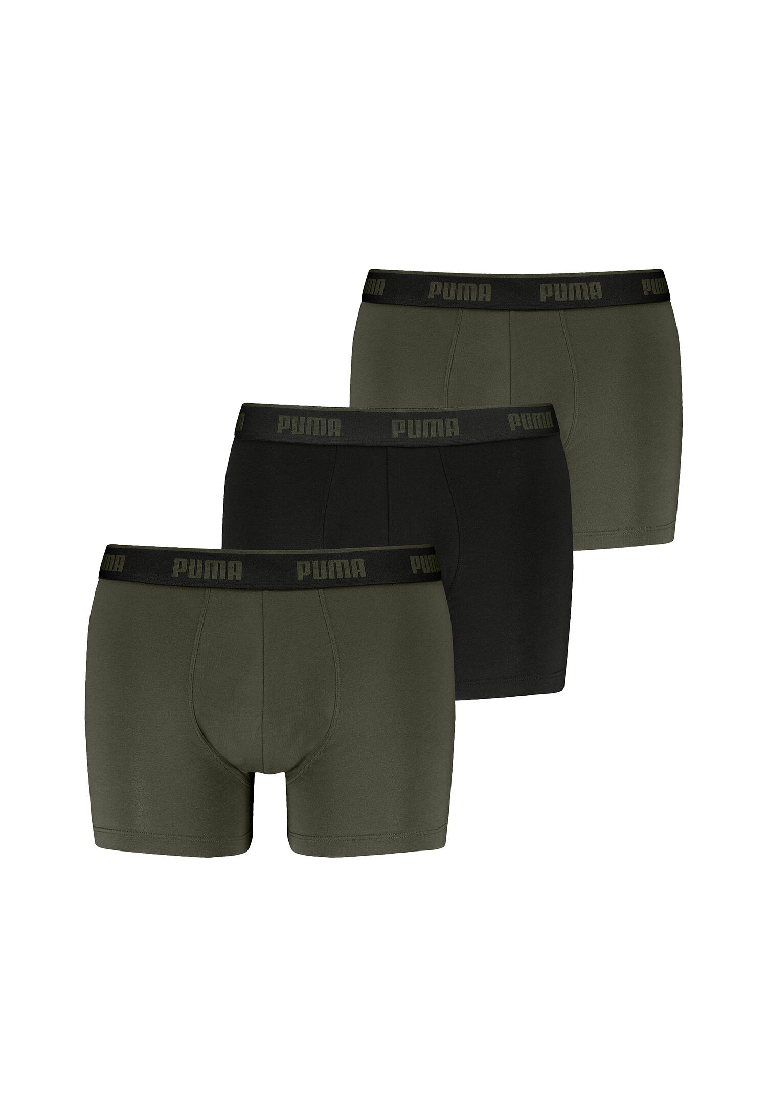 1579 Bokserki męskie 3-pack zielono-czarne L