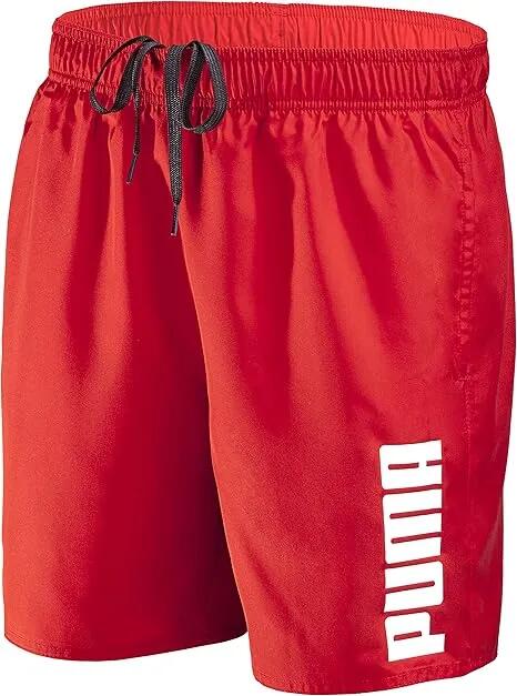Męskie spodenki kąpielowe Puma Swim Mid w kolorze czerwonym