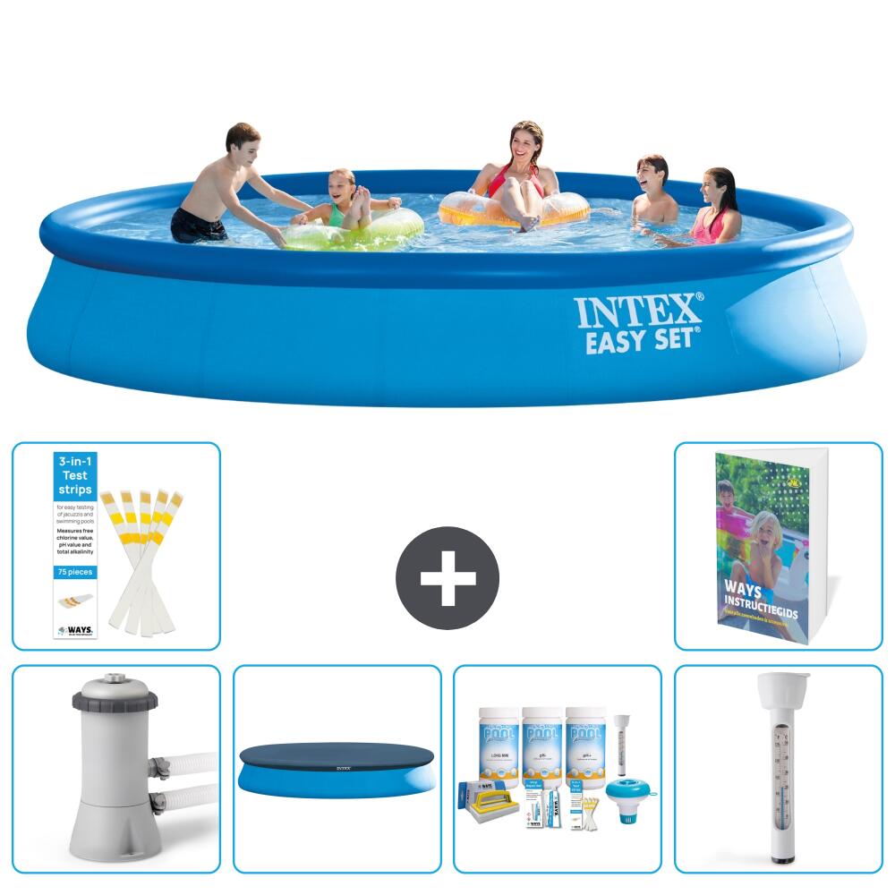 INTEX Basen Easy Set Okrągły - 457x84 cm - 7-częściowy S226