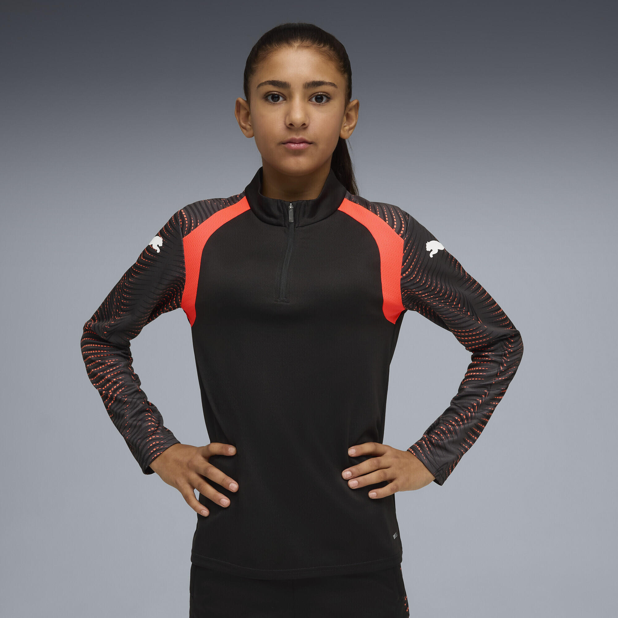 Młodzieżowa bluza piłkarska individualFINAL z zamkiem 1/4 PUMA