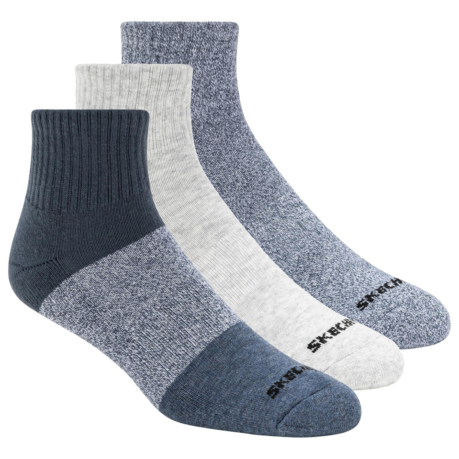 Skarpetki sportowe męskie 3pk Mens Qtr Colorbloc Socks
