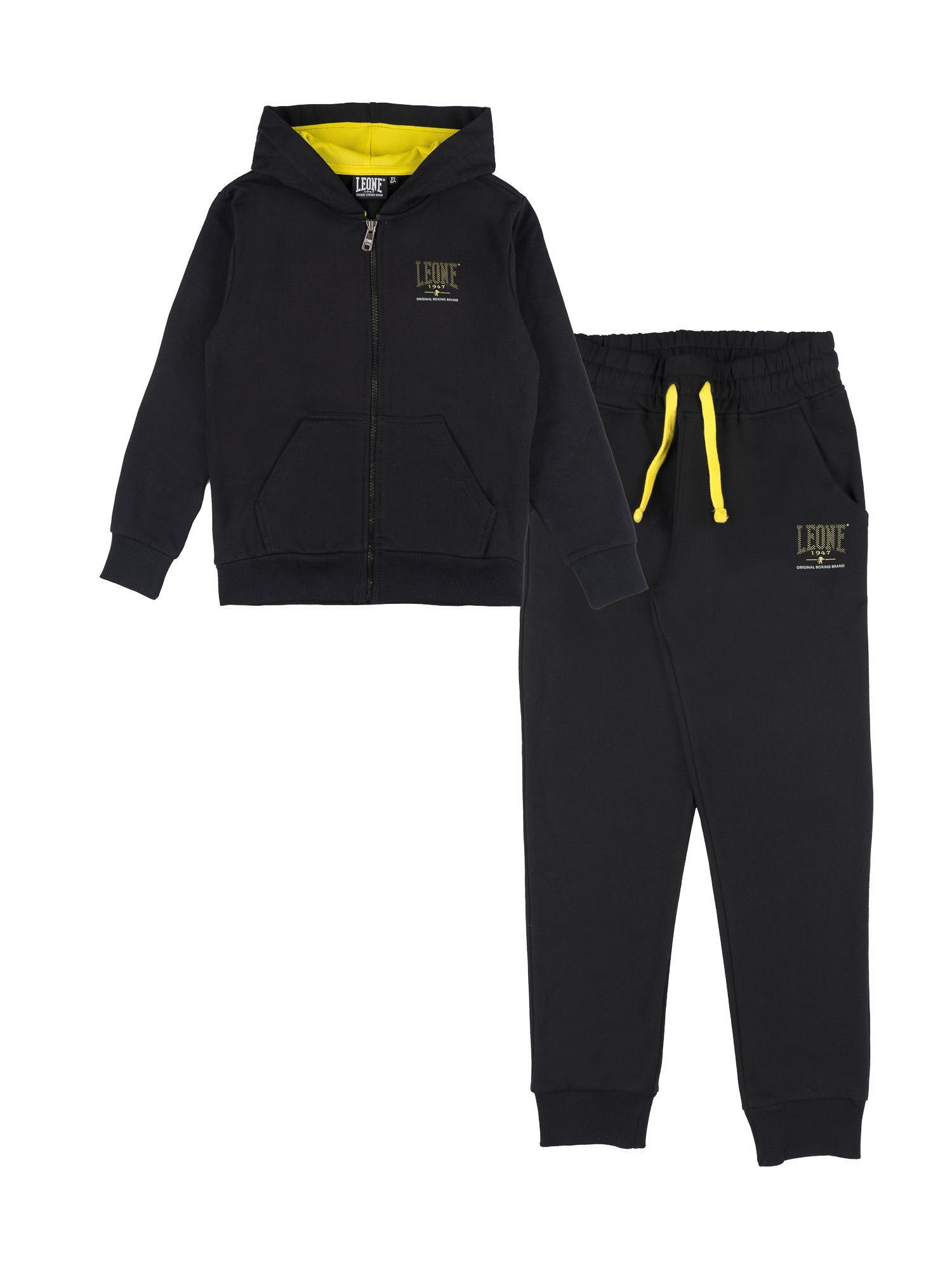 Leone 1947 Neon Kinder Winter Trainingsanzug mit Kapuze und Reißverschluss