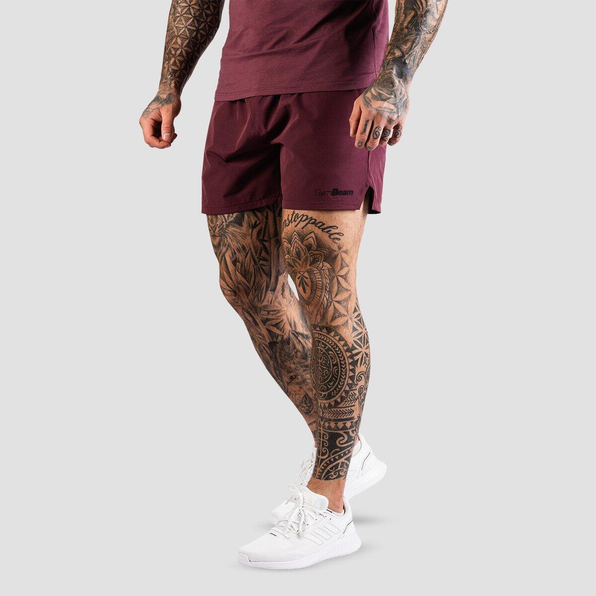 Szorty męskie fitness regular bakłażanowe TRN