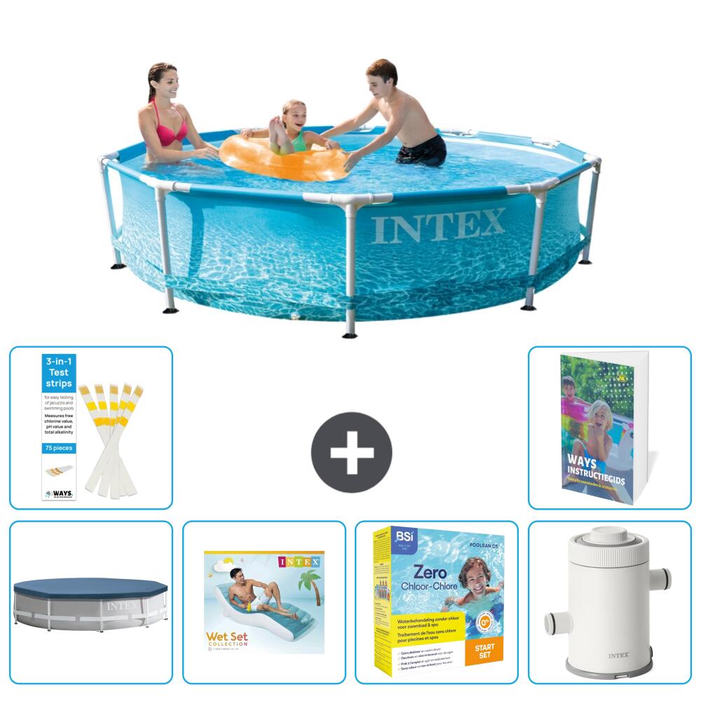 INTEX Basen ze stelażem Okrągły - 305x76 cm - 7-częściowy S135