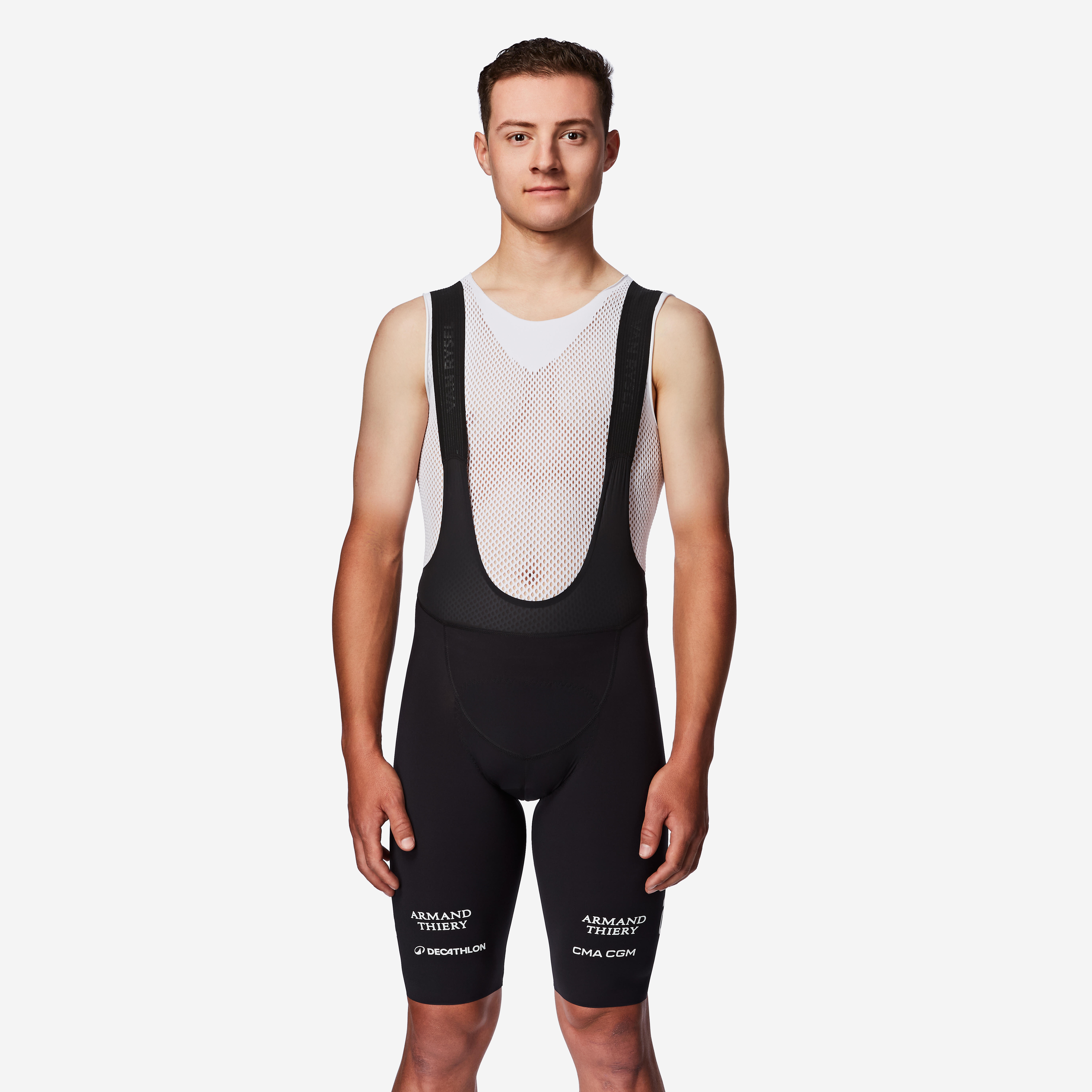 Spodenki na rower szosowy męskie Van Rysel RCR-R Pro Oficjalne Decathlon CMA CGM
