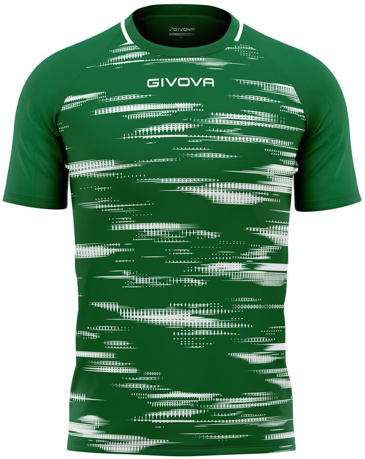 Givova Pixel Sport T-shirt Zielono-Białe L - Oddychające i Lekkie