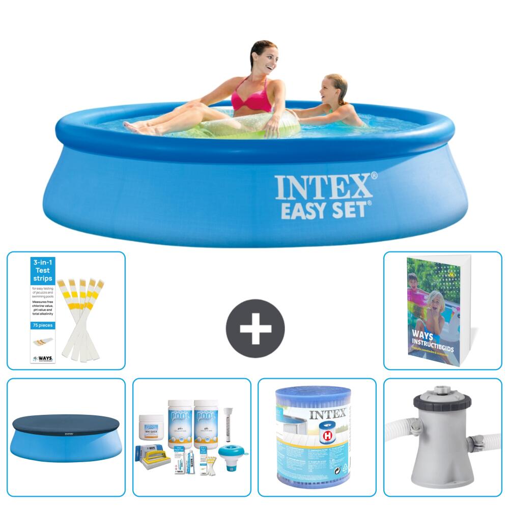 INTEX Basen Easy Set Okrągły - 244x61 cm - 7-częściowy S34