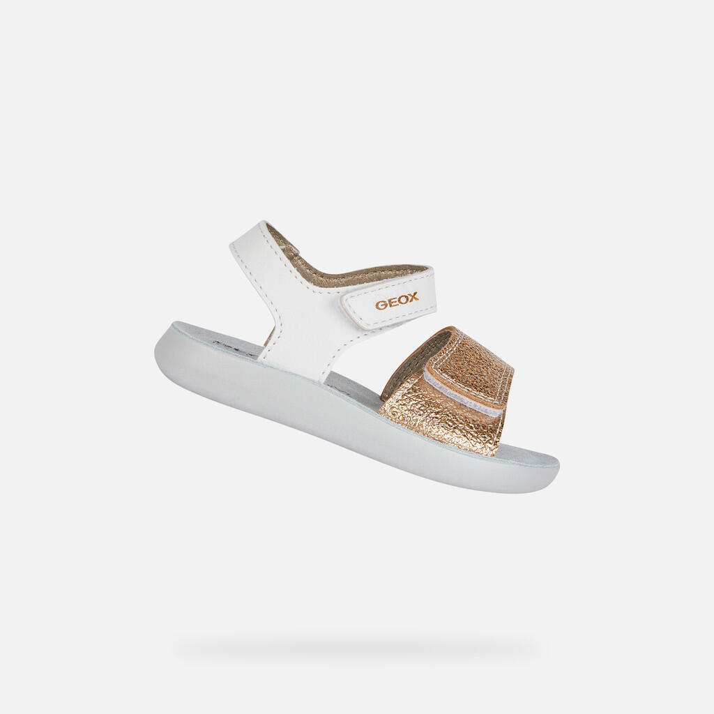 Sandały GEOX B SANDAL LIGHTFLOPPY Biały