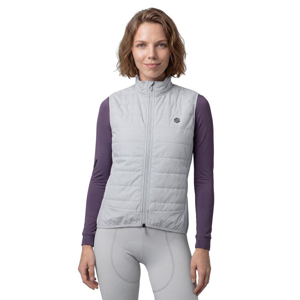 Damskie termiczna kamizelka rowerowa Kolarstwo Siroko SRX Ultra Warm-W Gray
