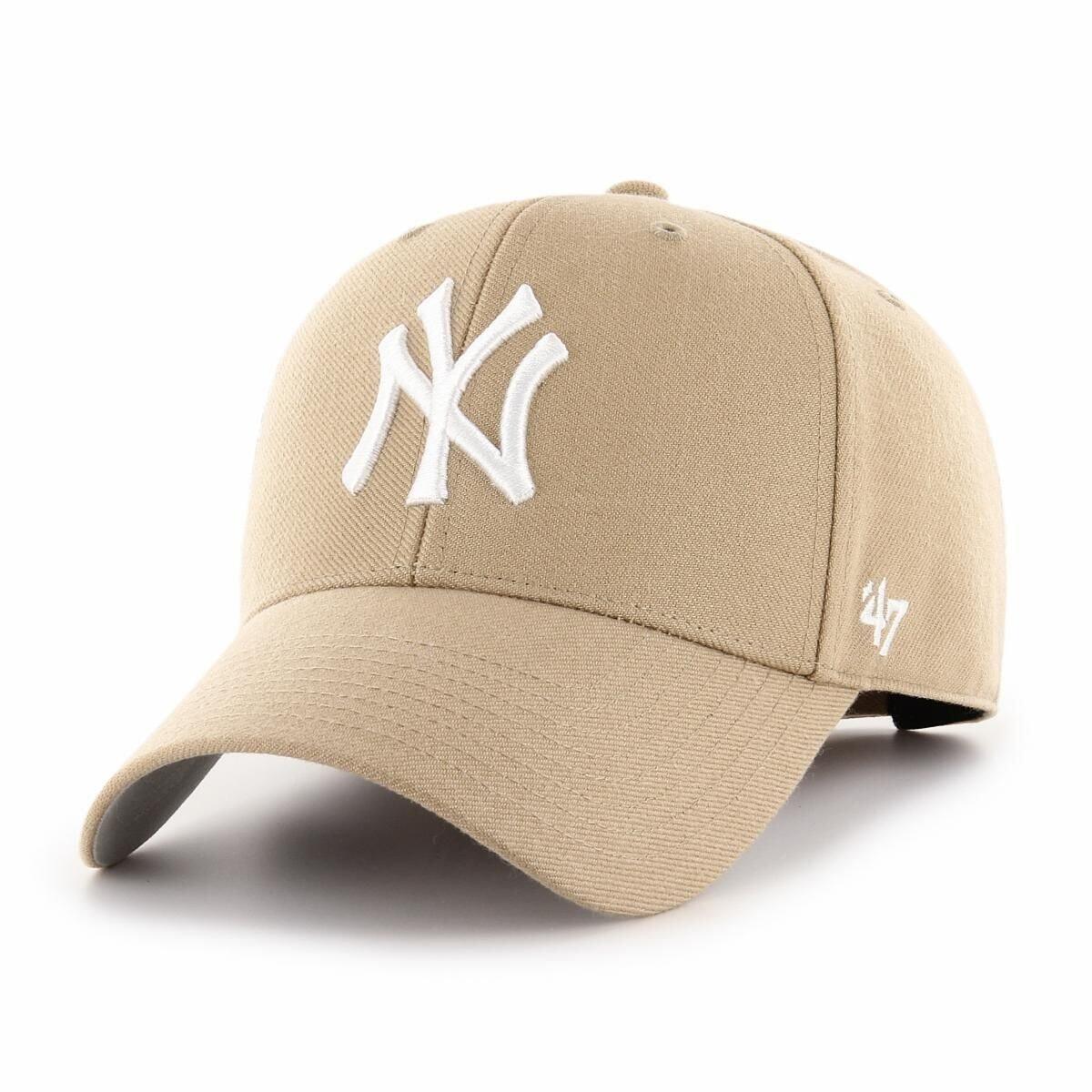 Czapka z daszkiem męska do baseball'u Brand 47 New York Yankees brązowa