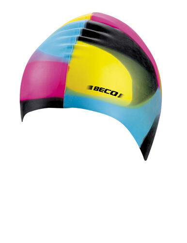 Czepek pływacki Beco silikonowy czarny multicolor