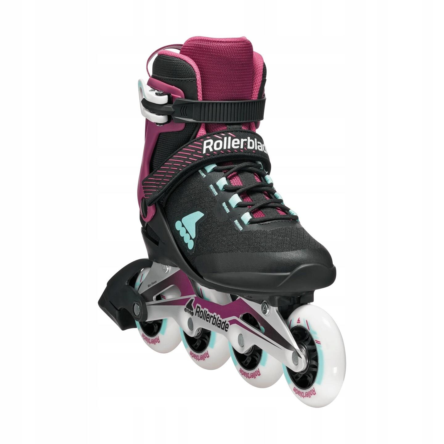 Damskie łyżworolki Rollerblade Macroblade 84 Black / Burgundy
