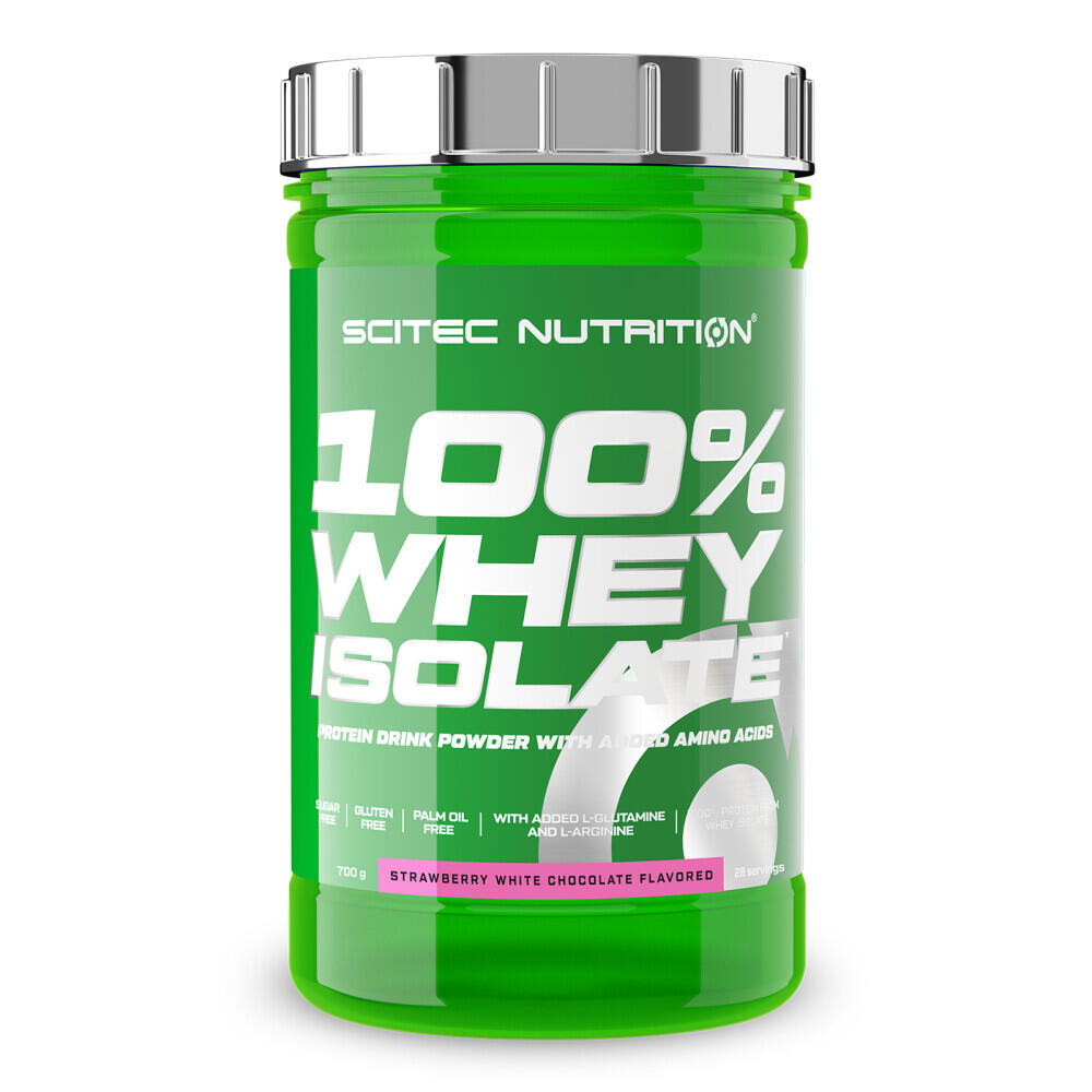 100% izolat serwatki - 700 g Biała czekolada z truskawkami Scitec Nutrition