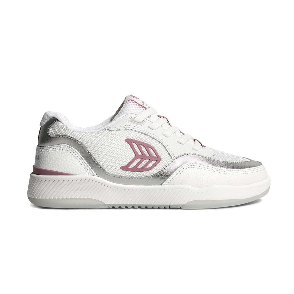Sneakersy Cariuma Uba White Leather and Suede Blush Pink Logo