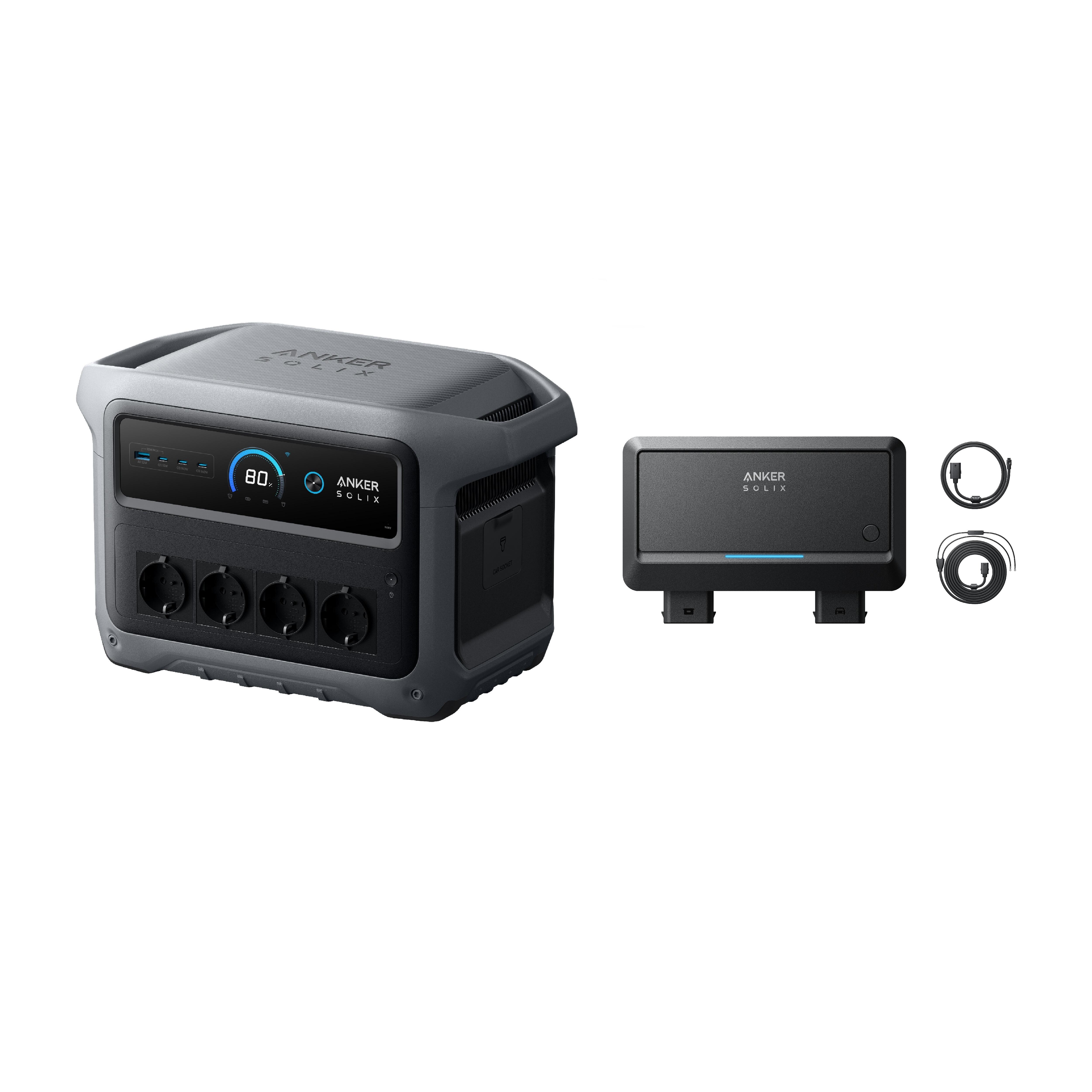 Zestaw BLUETTI C1000X Gen 2 z Alternator Charger, podwójna ładowarka DC 1200W