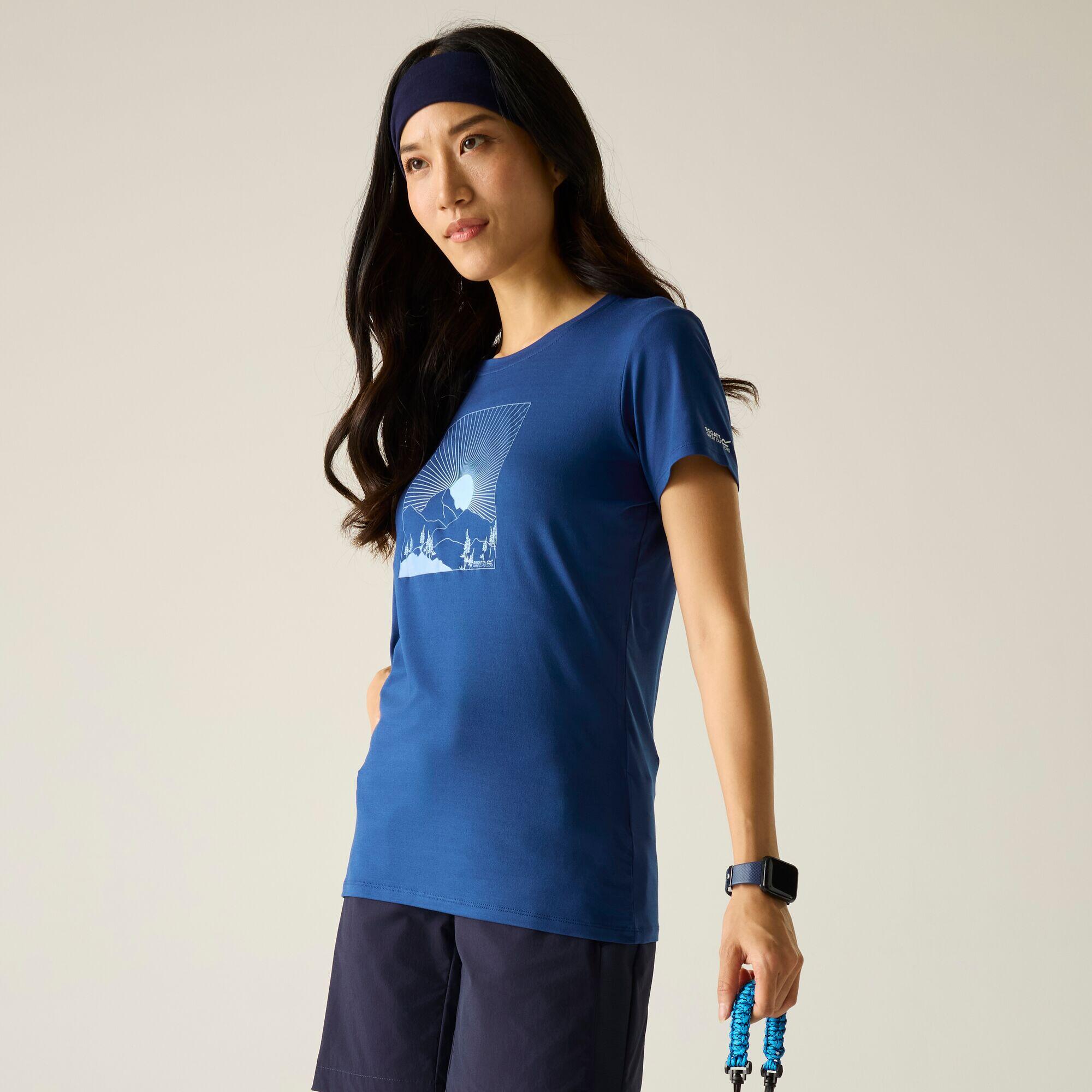 Damska koszulka z krótkim rękawem i grafiką Fingal Stretch