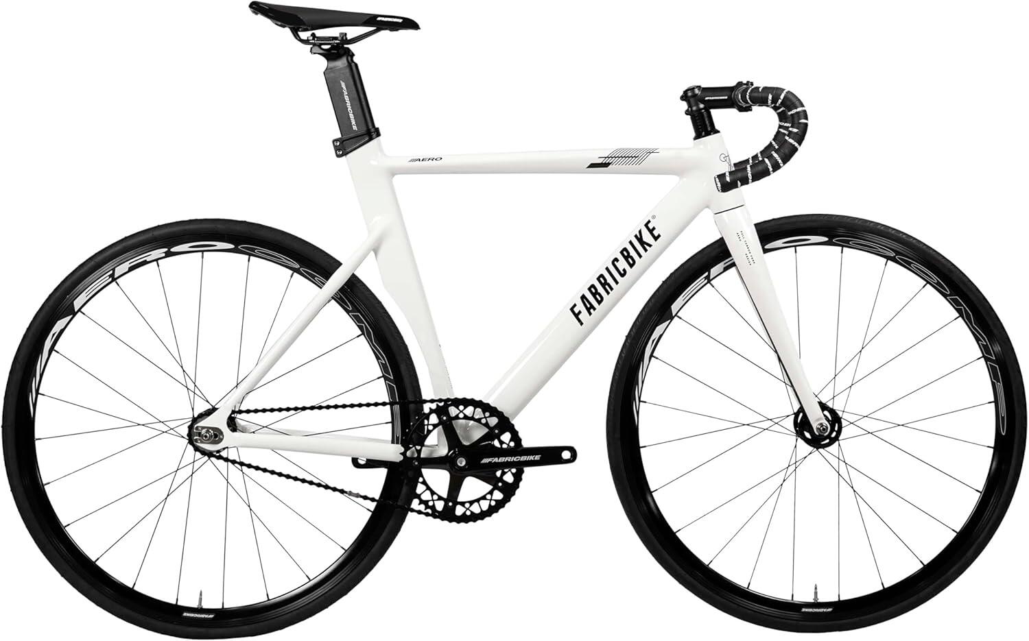 Aero - Fixie Bike Rama aluminiowa, widelec karbonowy 28- White