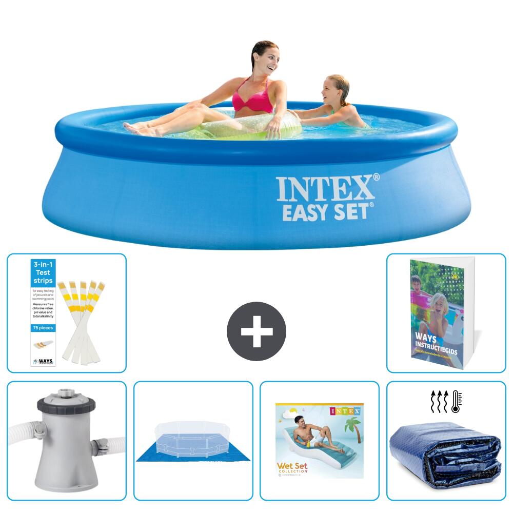 INTEX Basen Easy Set Okrągły - 244x61 cm - 7-częściowy S345