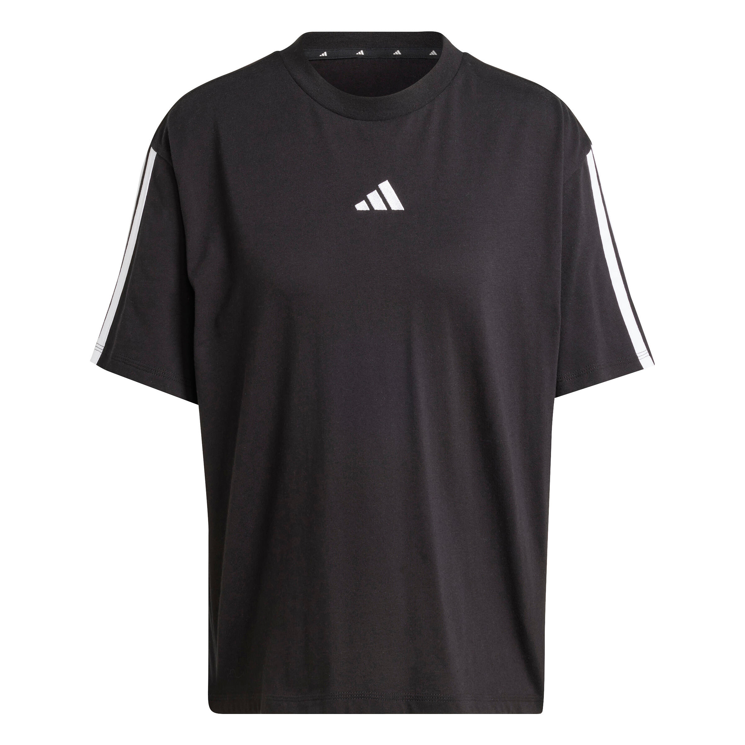 Damski T-shirt typu boyfriend adidas Essentials 3-Stripes