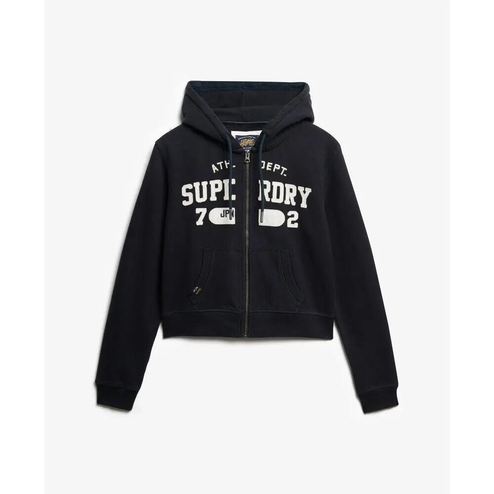 Króka, luźna, zapinana na zamek bluza z kapturem damska Superdry Athletic Essent