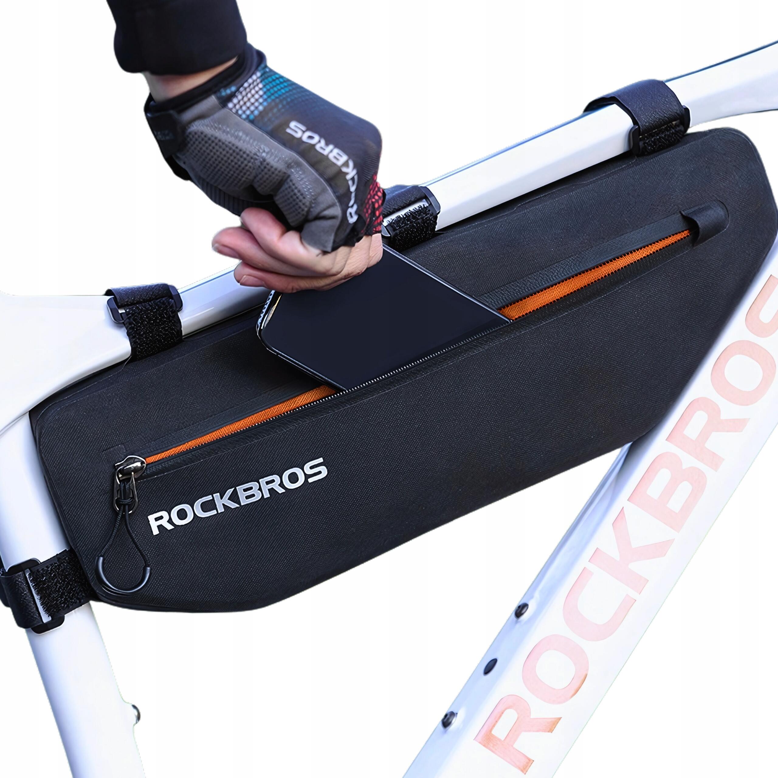 Torba rowerowa Rockbros pod ramę 3 l torba rzepy torba rowerowa wodoodporna