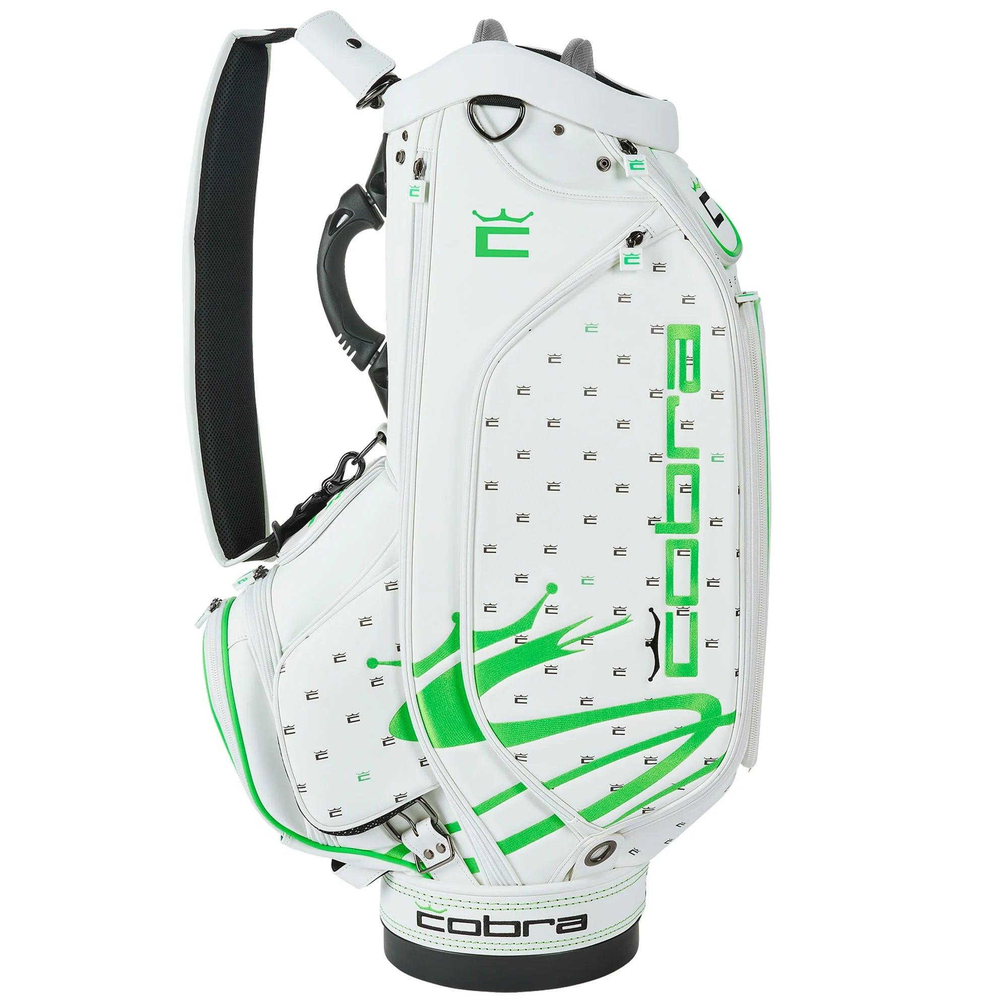 Torba golfowa Cobra LE Crown Ditsy Tour Staff Bag – wodoodporna – biała