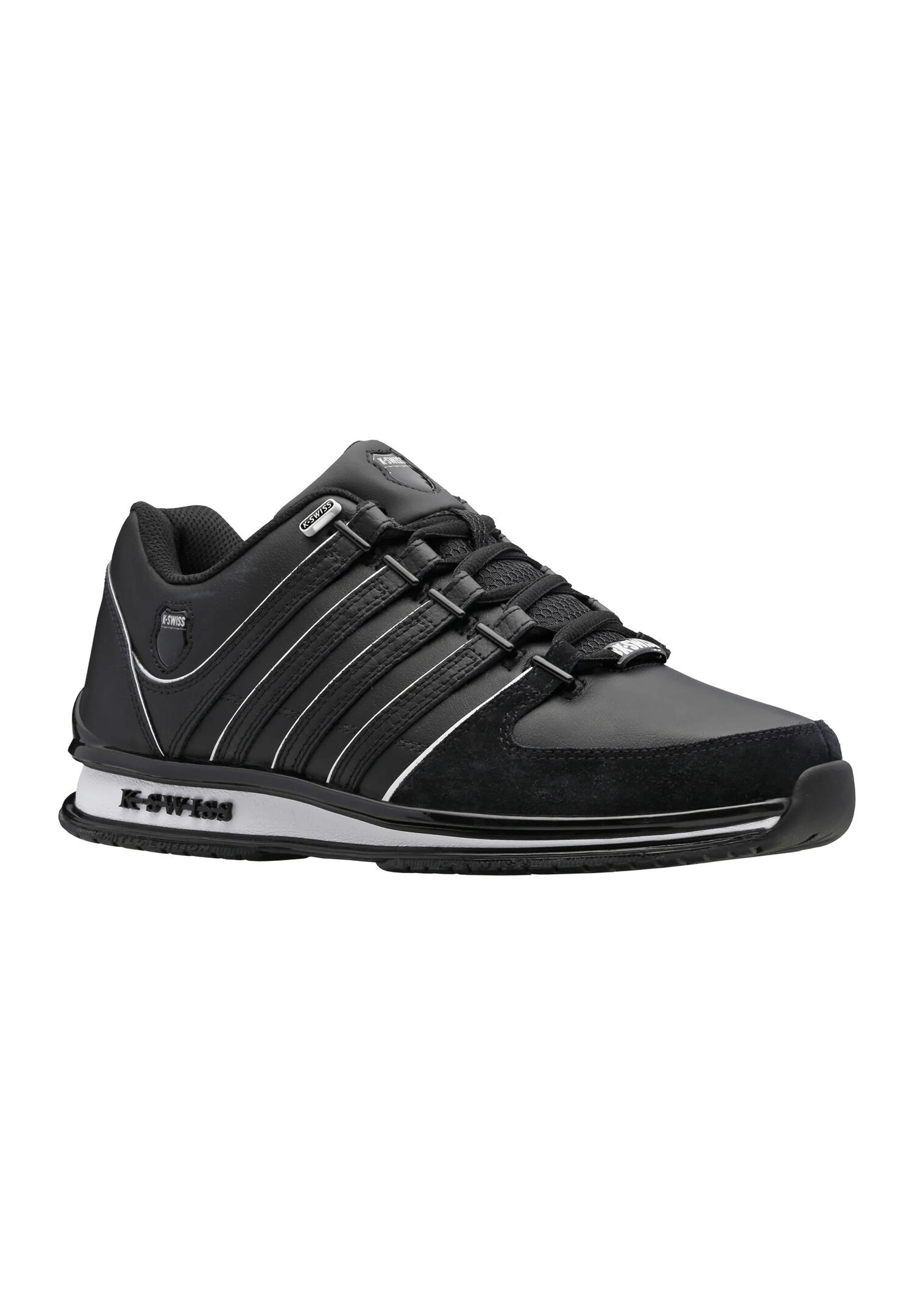 Buty sportowe męskie K-Swiss Rinzler ze skóry naturalnej czarne (01235-002-M)