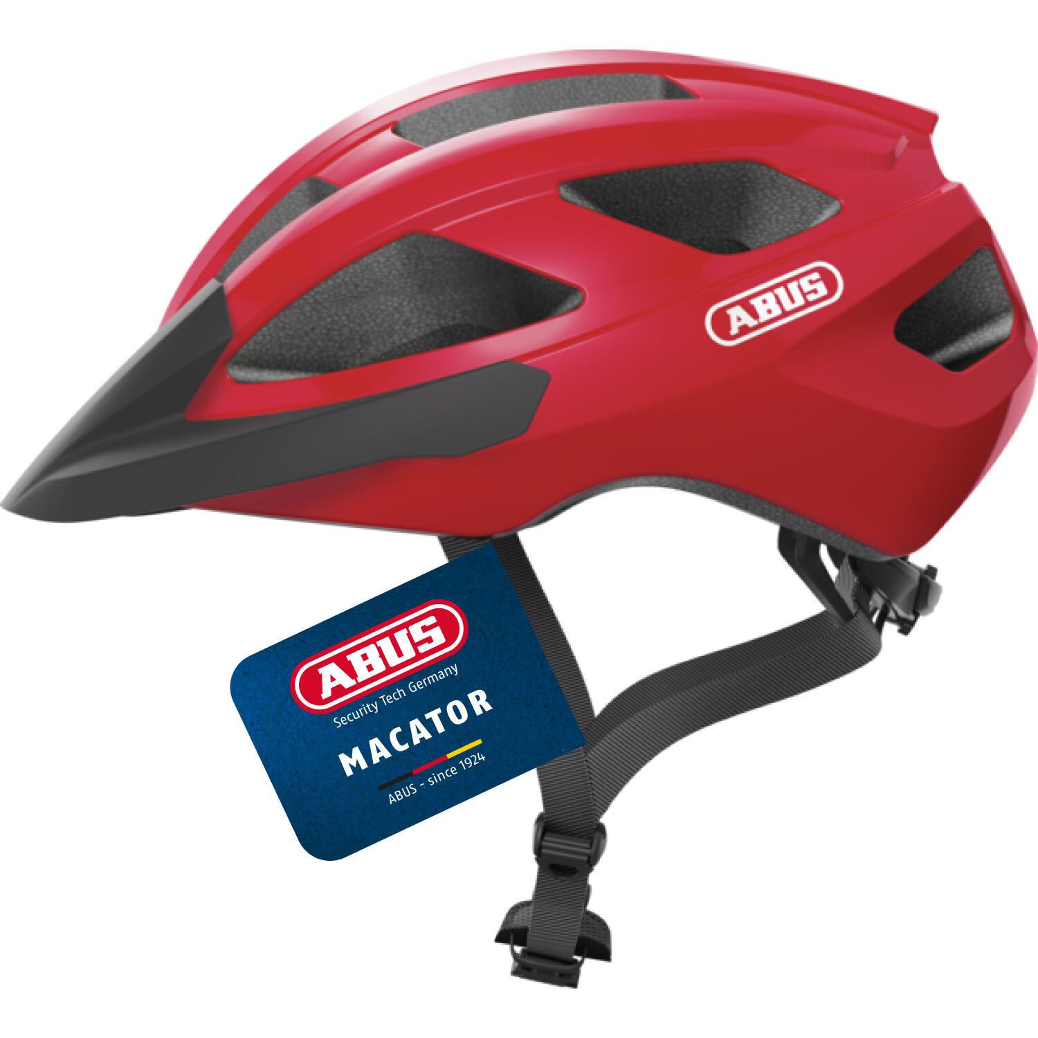 Wyścigowy kask rowerowy „Macator”, czerwony