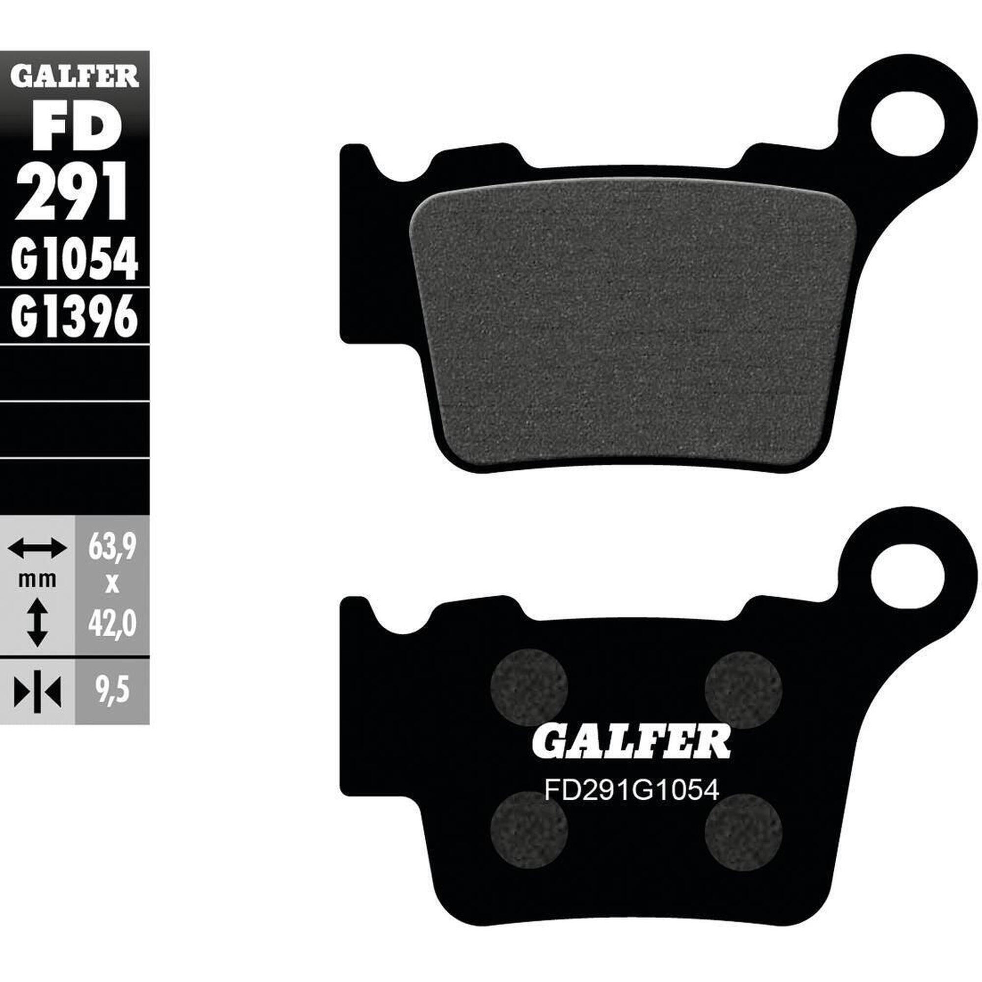 Klocki hamulcowe Galfer FD291 G1054 - Organiczne Standardowe