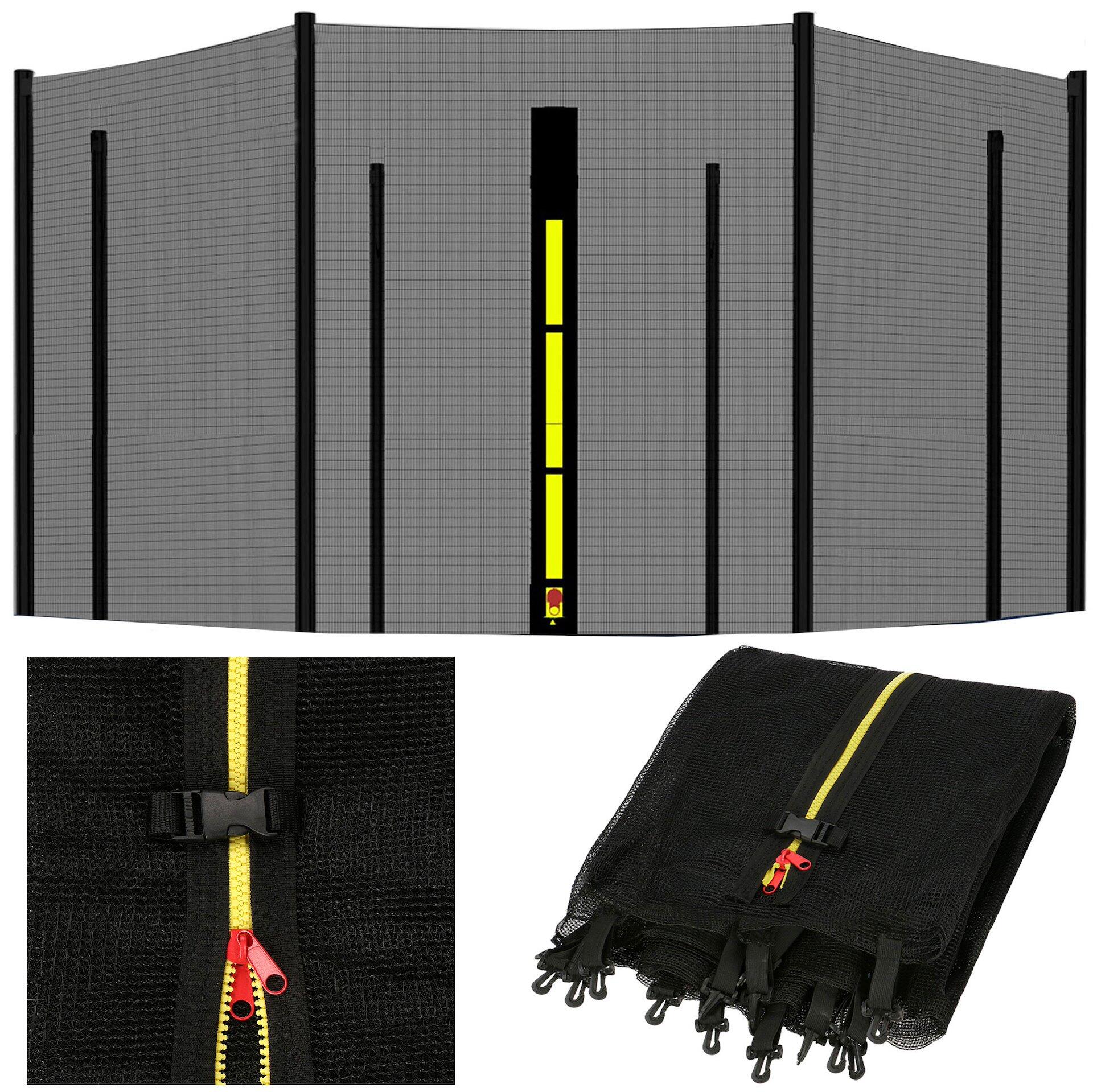 Siatka do trampoliny zewnętrzna Springos 12FT 366 cm 8 słupków