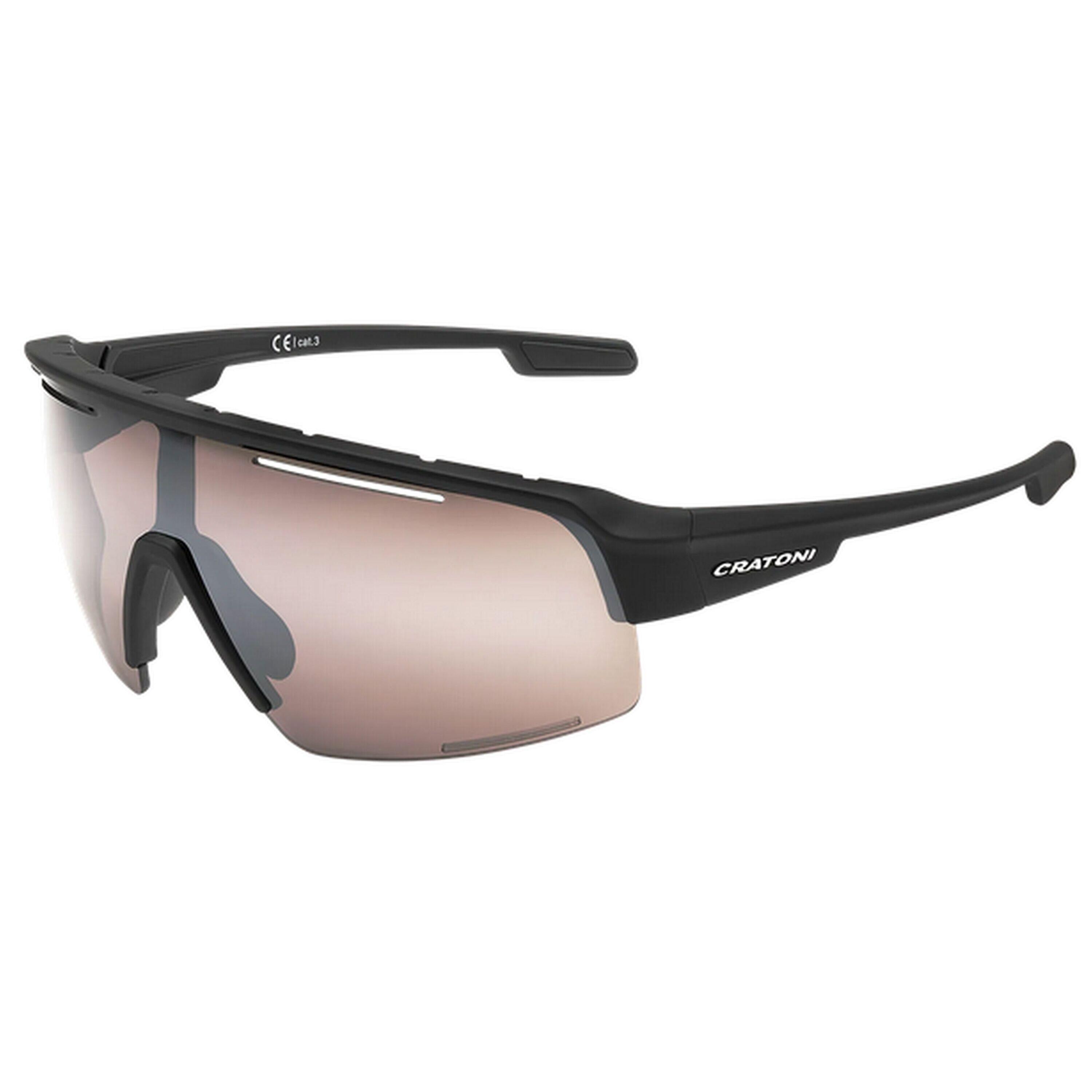 Kolarskie okulary przeciwsłoneczne C-Matic Colour+ Sport, czarne