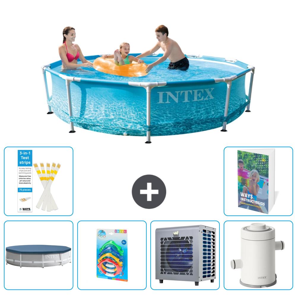INTEX Basen ze stelażem Okrągły - 305x76 cm - 7-częściowy S164