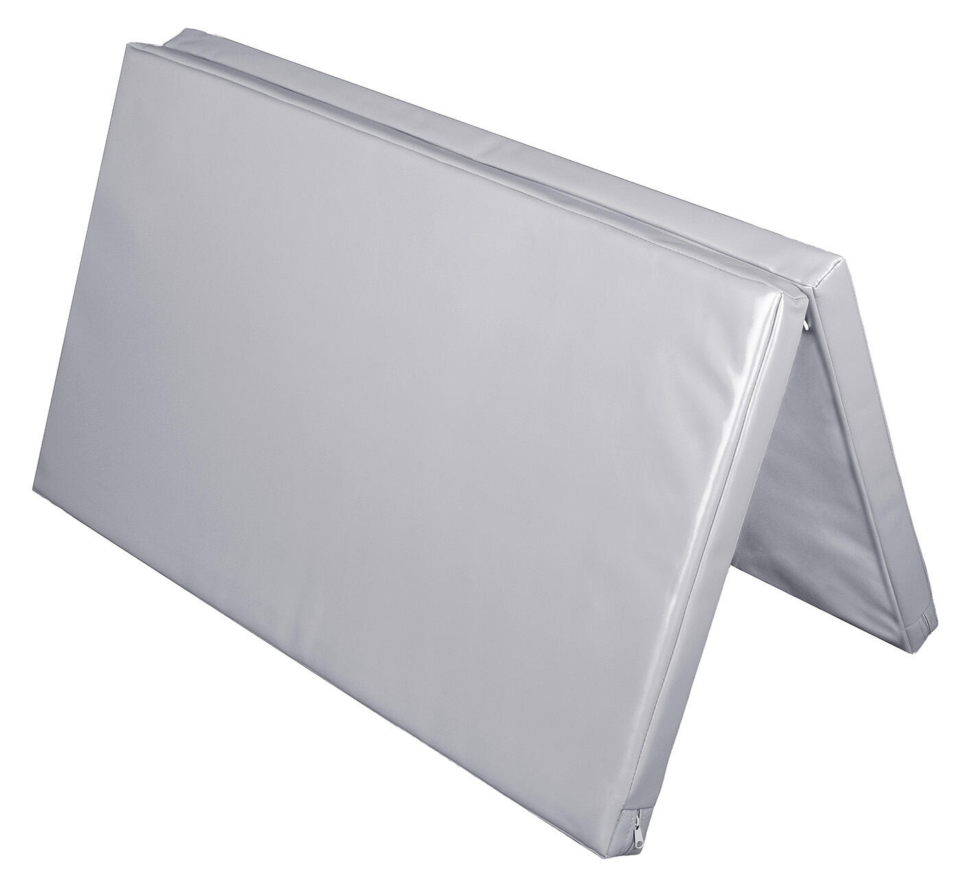 Materac dwuczęściowy z rzepami UNDERFIT 130 x 120 x 6 cm twardy szary