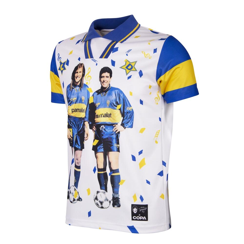 Koszulka Piłkarska Dla Dorosły - Maradona x COPA Oficjalna Bootleg - Biała