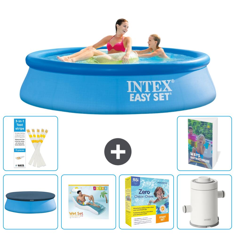 INTEX Basen Easy Set Okrągły - 244x61 cm - 7-częściowy S135
