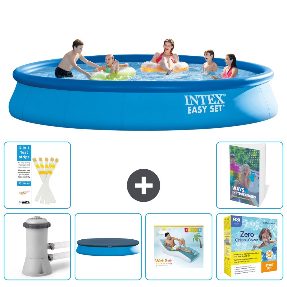 INTEX Basen Easy Set Okrągły - 457x84 cm - 7-częściowy S309