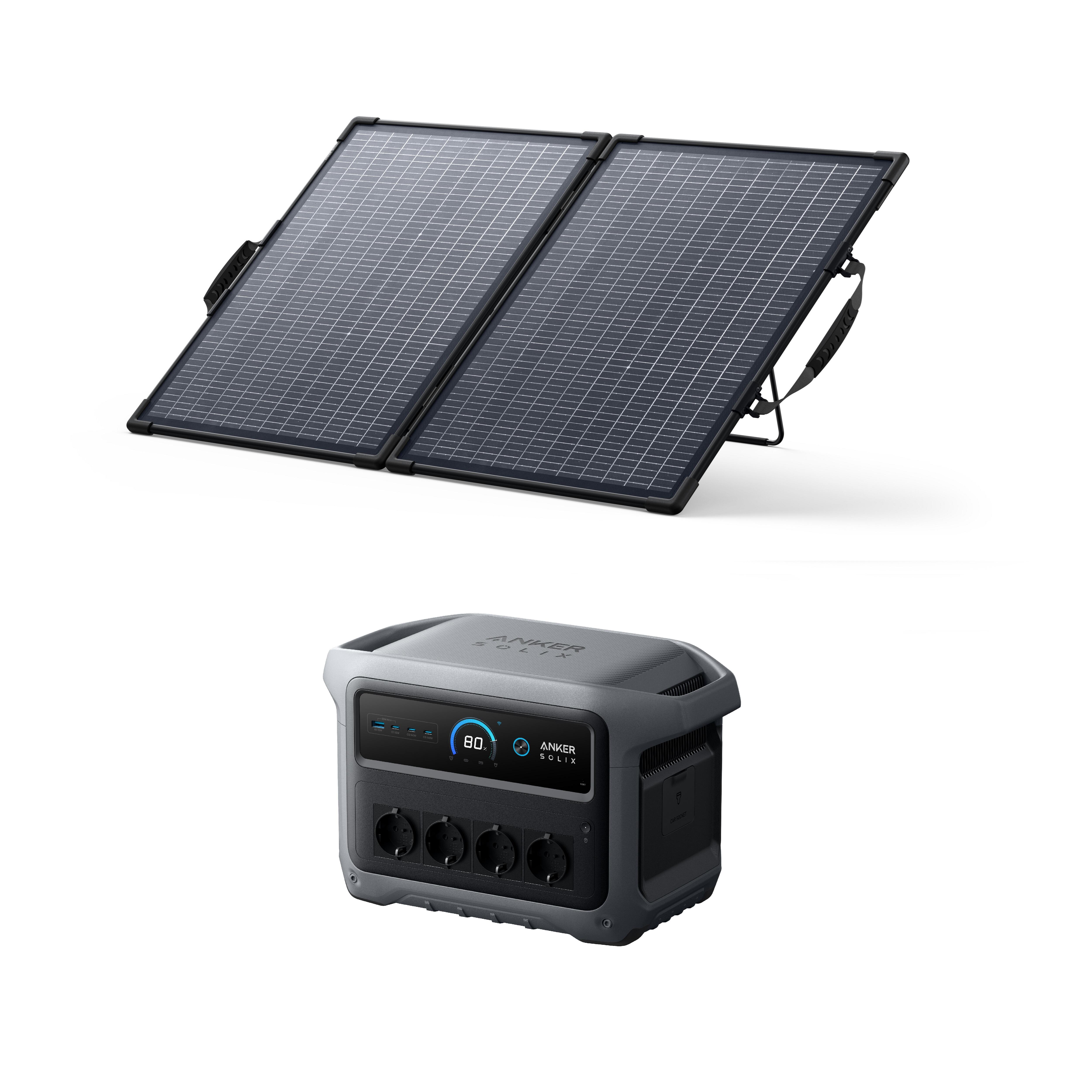 Zestaw stacja zasilania Anker C1000X Gen 2 z bifacjalny panelem solarnym PS100