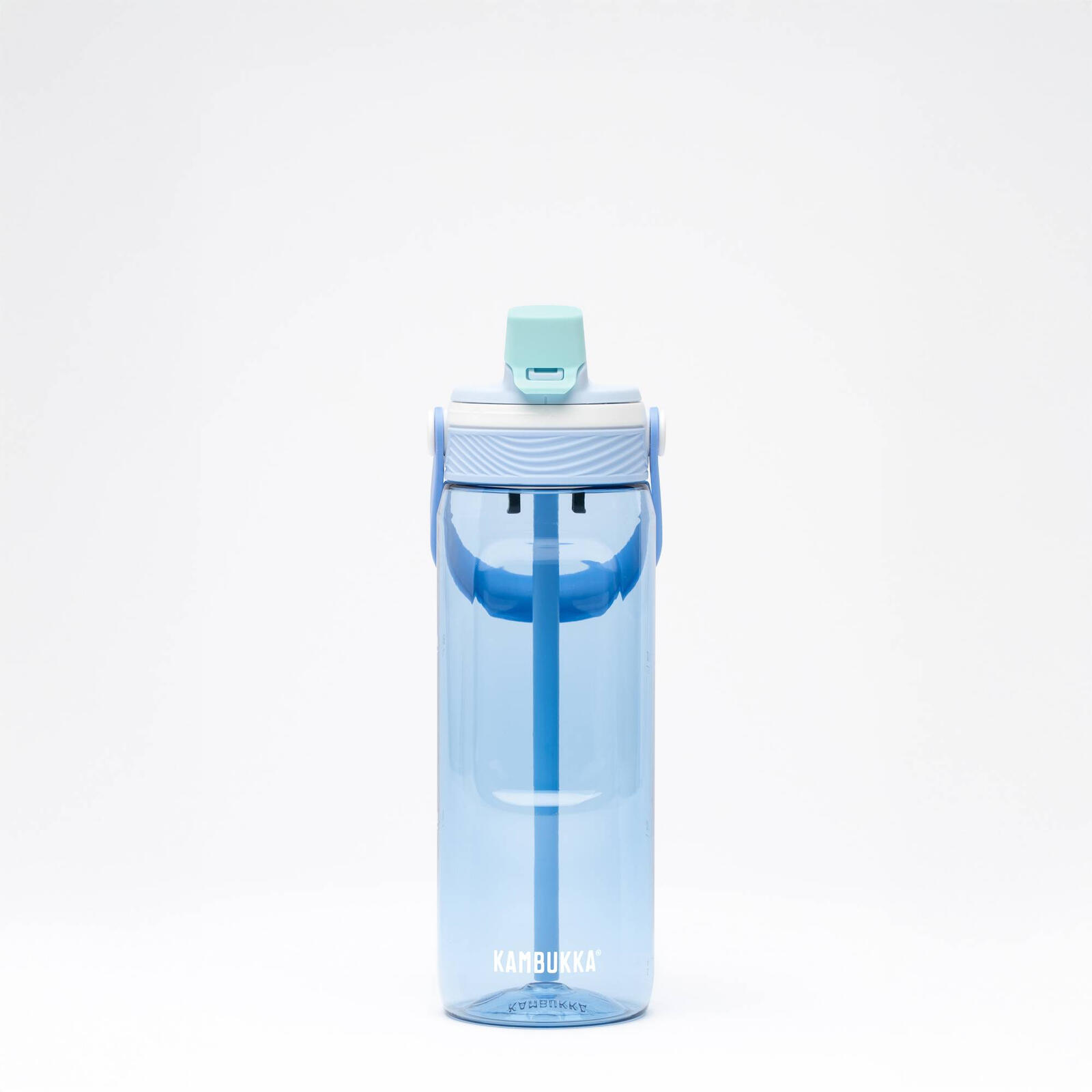 Butelka ze słomką na wodę z tritanu bidon sportowy Dupla 750ml - Sky Cloud