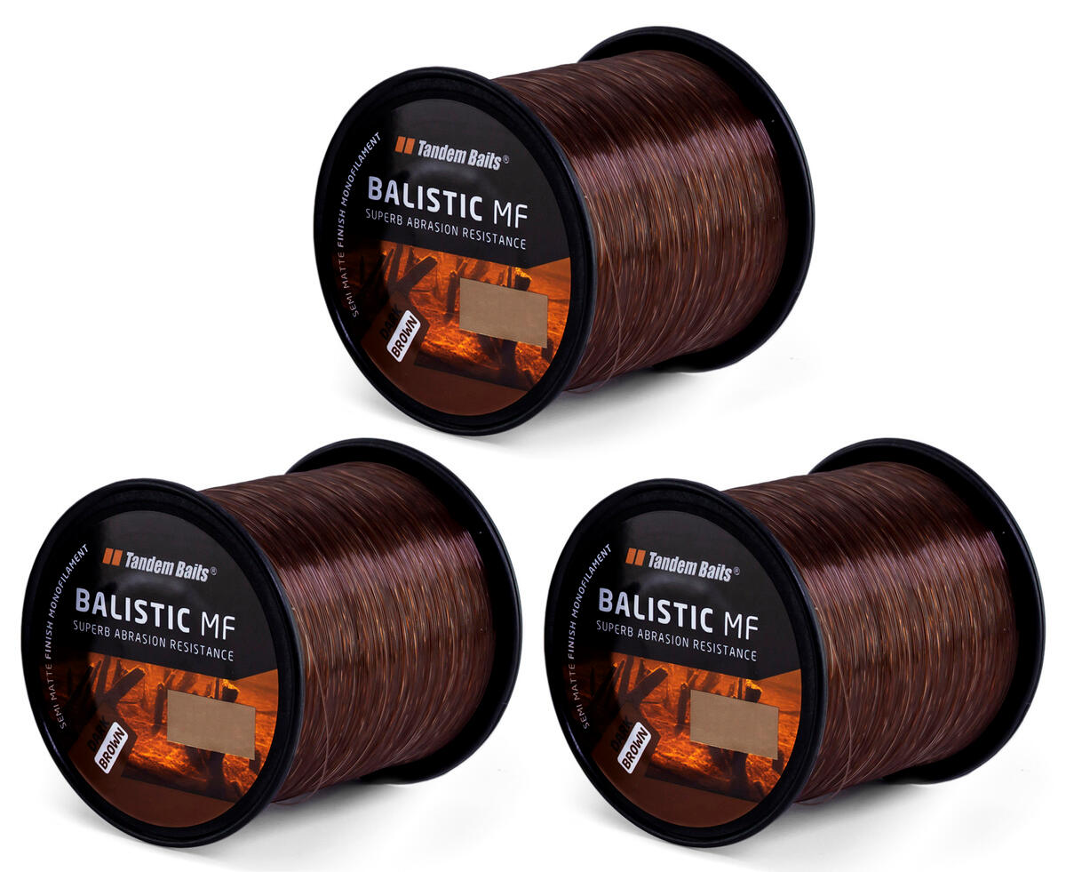 Żyłka Karpiowa Balistic MF 600 m / 0,30 mm / Ciemny Brąz / 3 szt