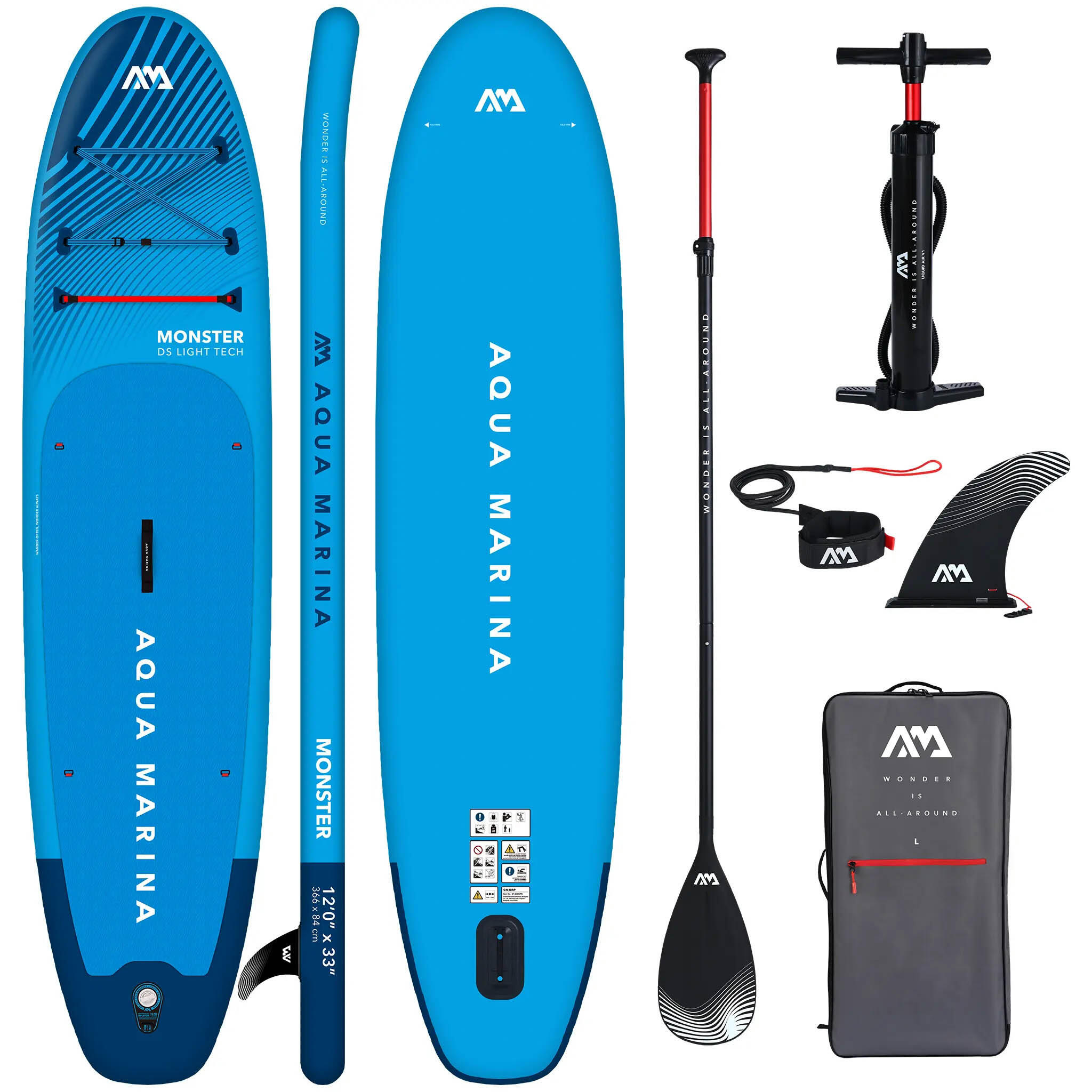 Deska Pompowana SUP Aqua Marina Monster 12'0 Niebieski