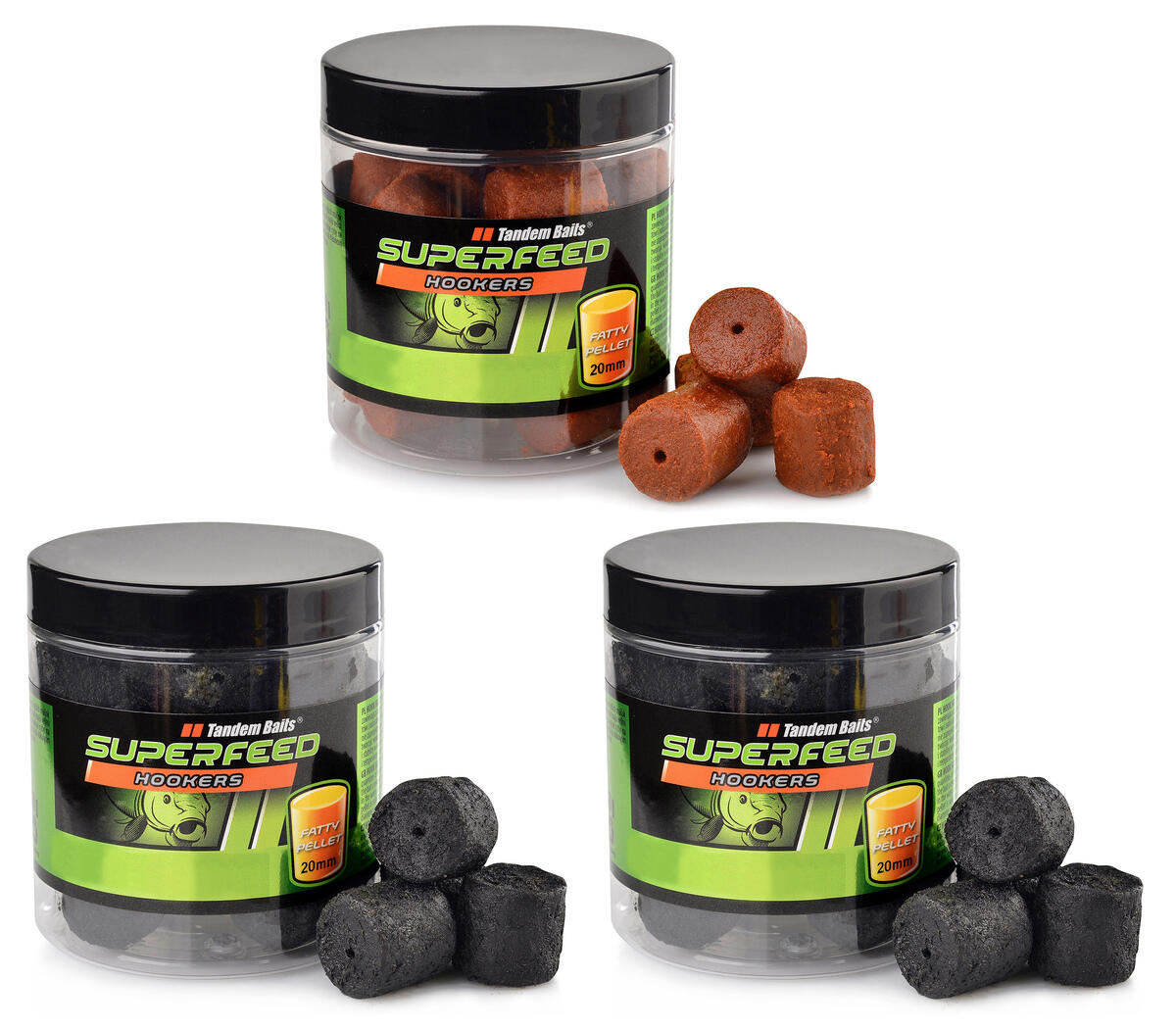Haczykowy pellet Fatty SuperFeed 20 mm / 150 g – Zestaw Mix Smaków (3 sztuki)