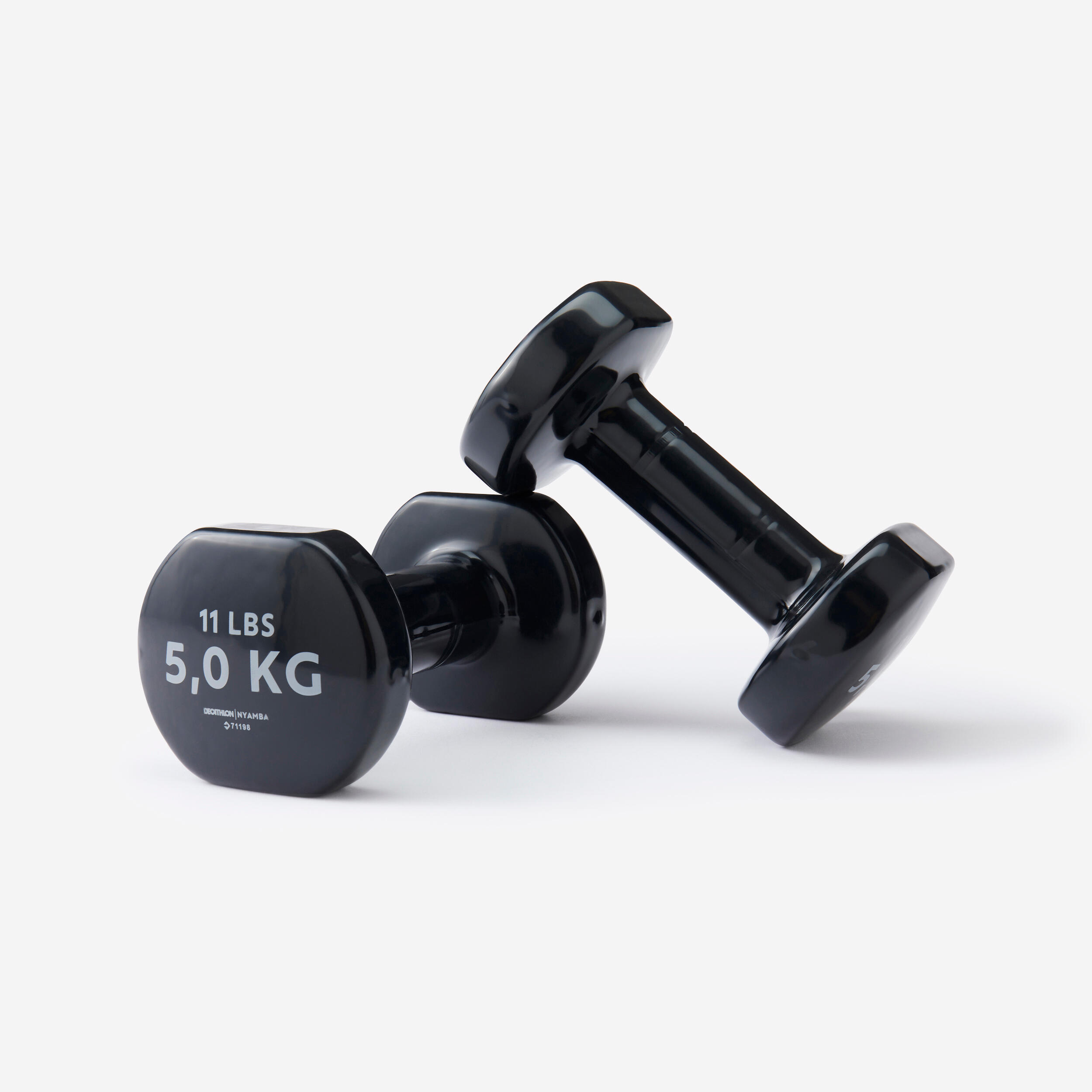 Second Life - Hantle fitness Domyos 2 x 5 kg - Stan Doskonały